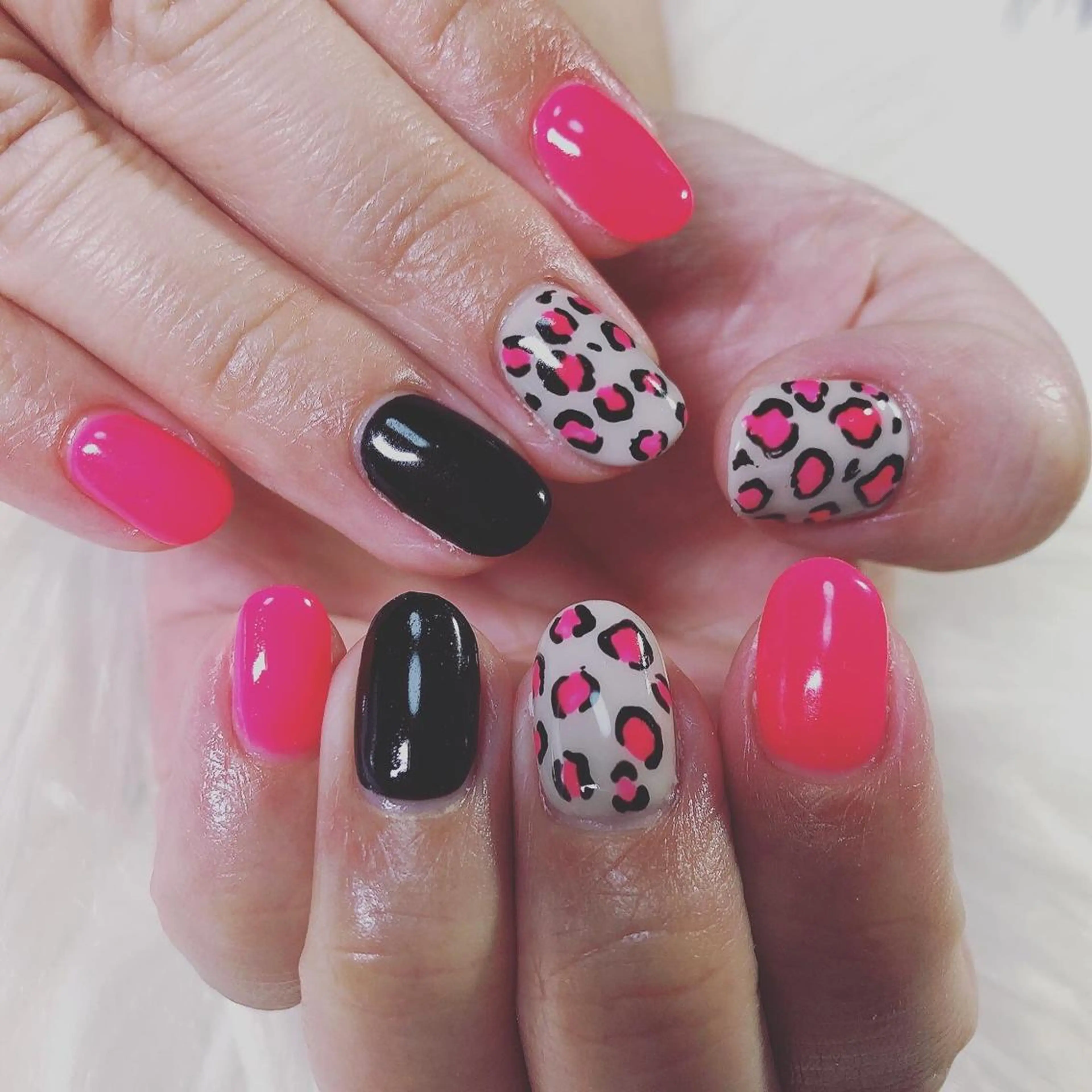 ネイル アニマル柄 miwa ミワのネイルデザイン