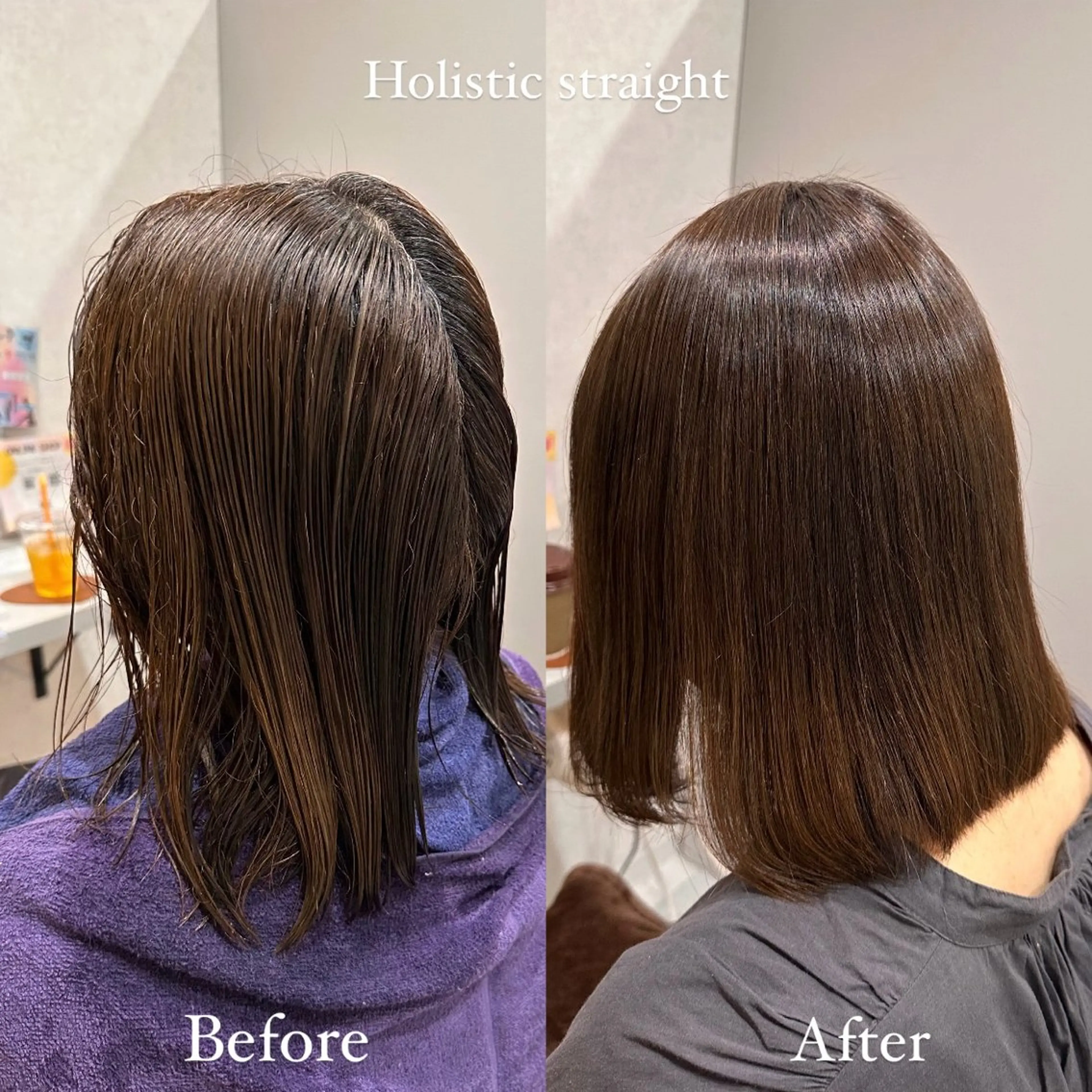 ミディアム カラー パーマ 縮毛矯正 オリーブカラー/ 髪質改善/うぶみ🍒のヘアスタイル