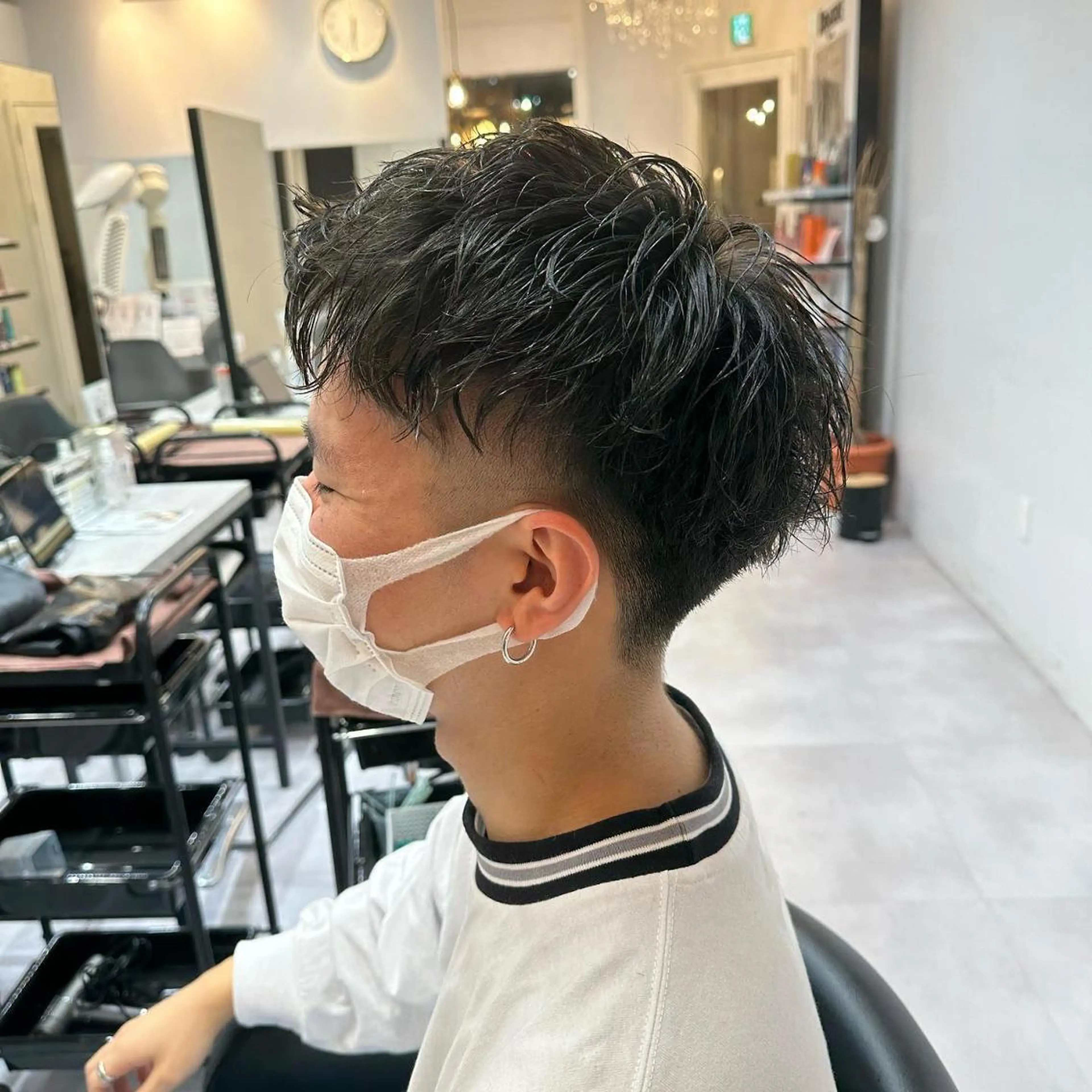 ショート 髪質改善× ハイライト溝江のヘアスタイル