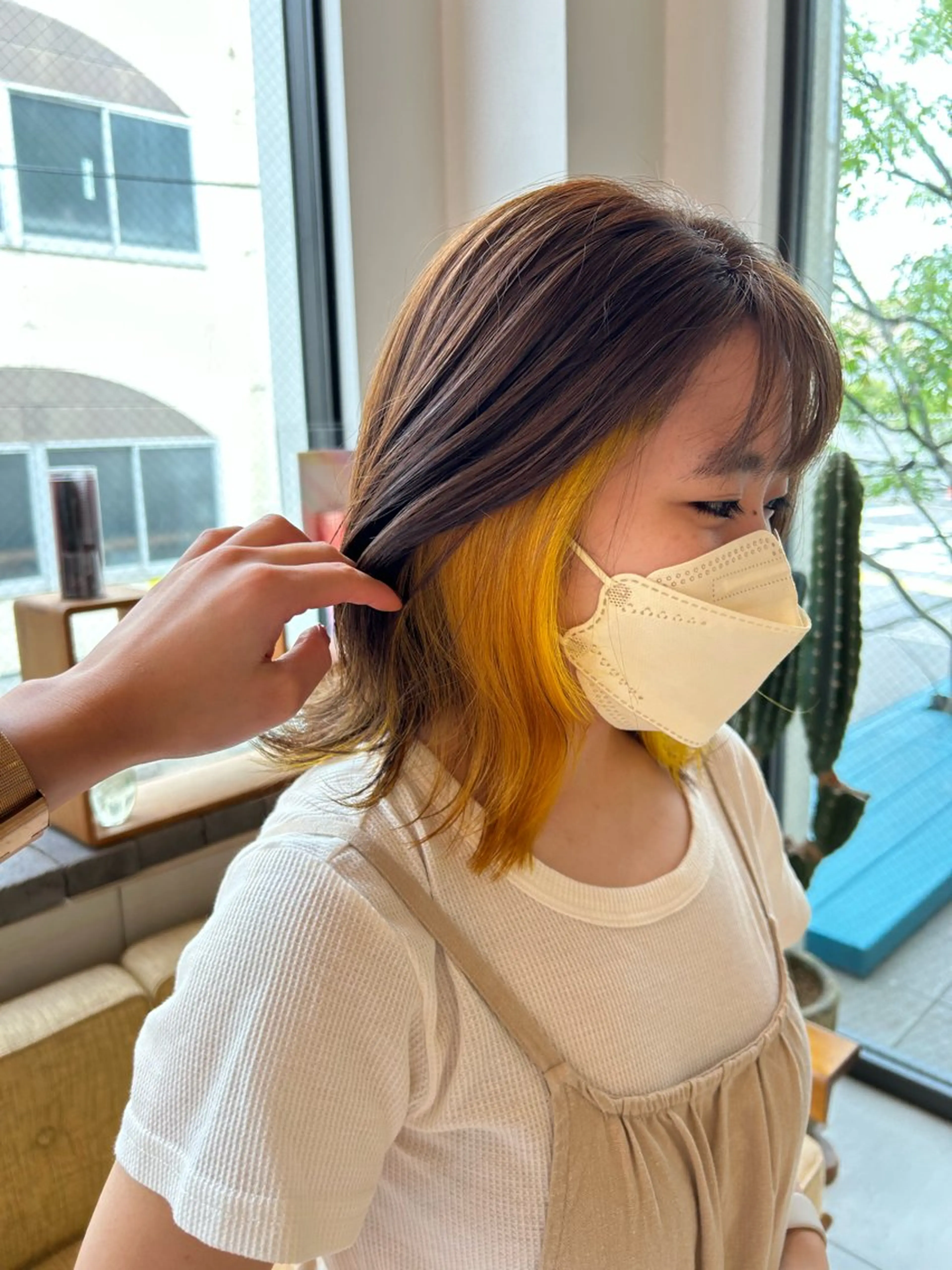 ミディアム カラー インナーカラー ヘアカラー 艶カラー/耳つぼ/ 浴衣着付け/渡辺奈緒のその他イメージ