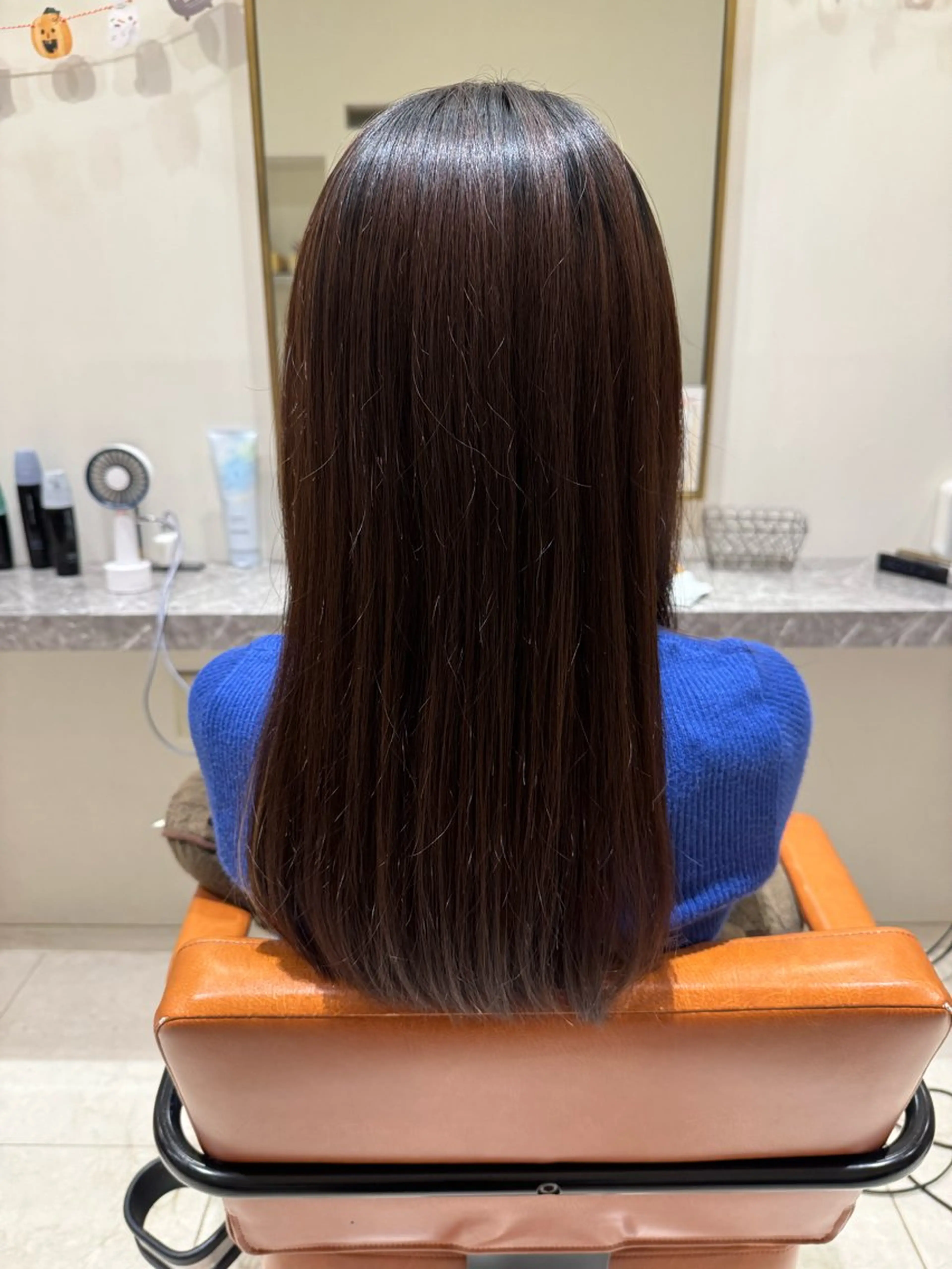 ロング カラー ヘアカラー トリートメント Merry Land日吉所属・暖色/ベージュ/ メンズ/鈴木彩のヘアスタイル