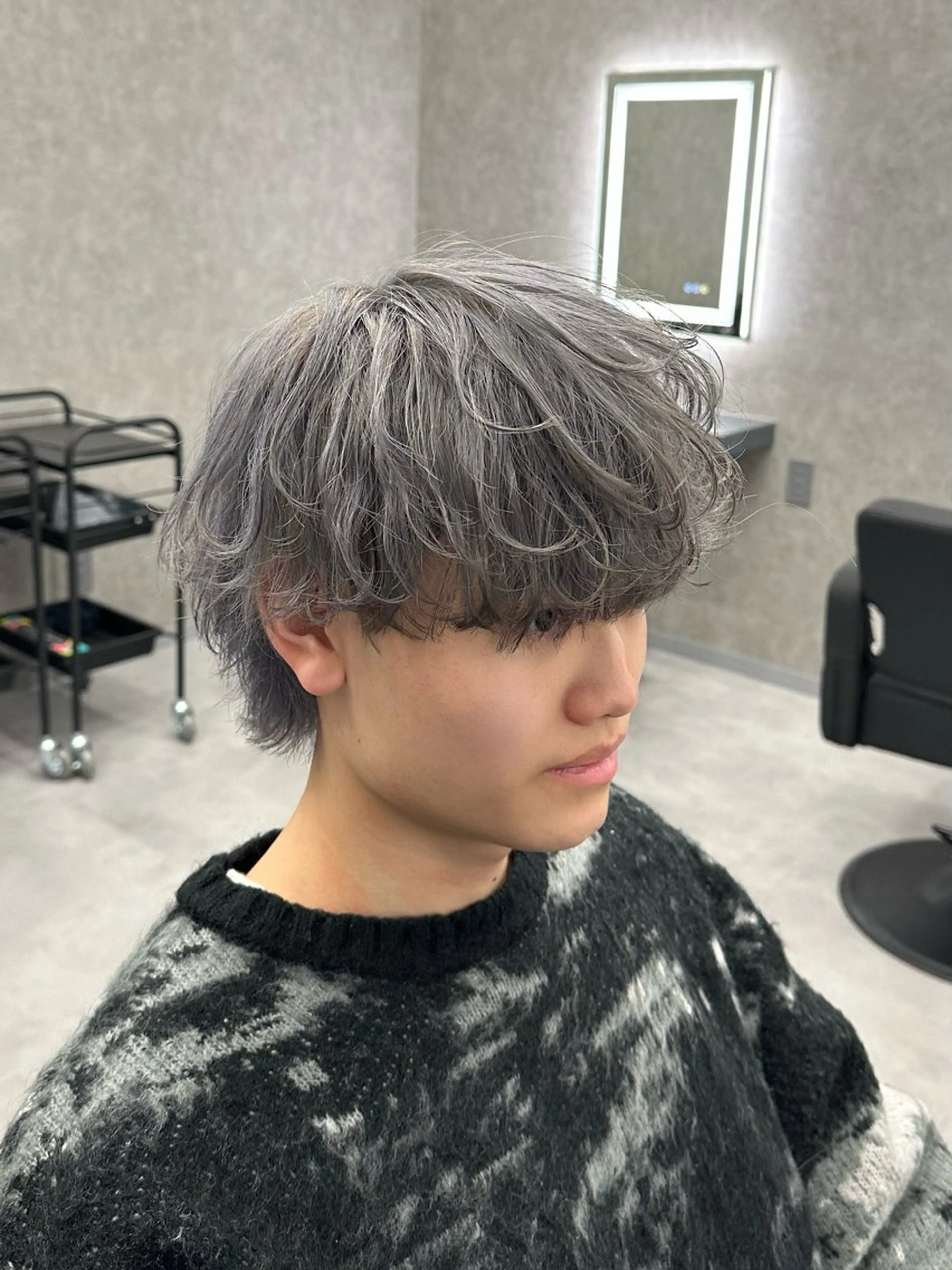 カラー パーマ メンズ メンズブリーチ ブリーチ カット ヘアカラー 札幌メンズヘア指名 No.1光👑👑のヘアスタイル