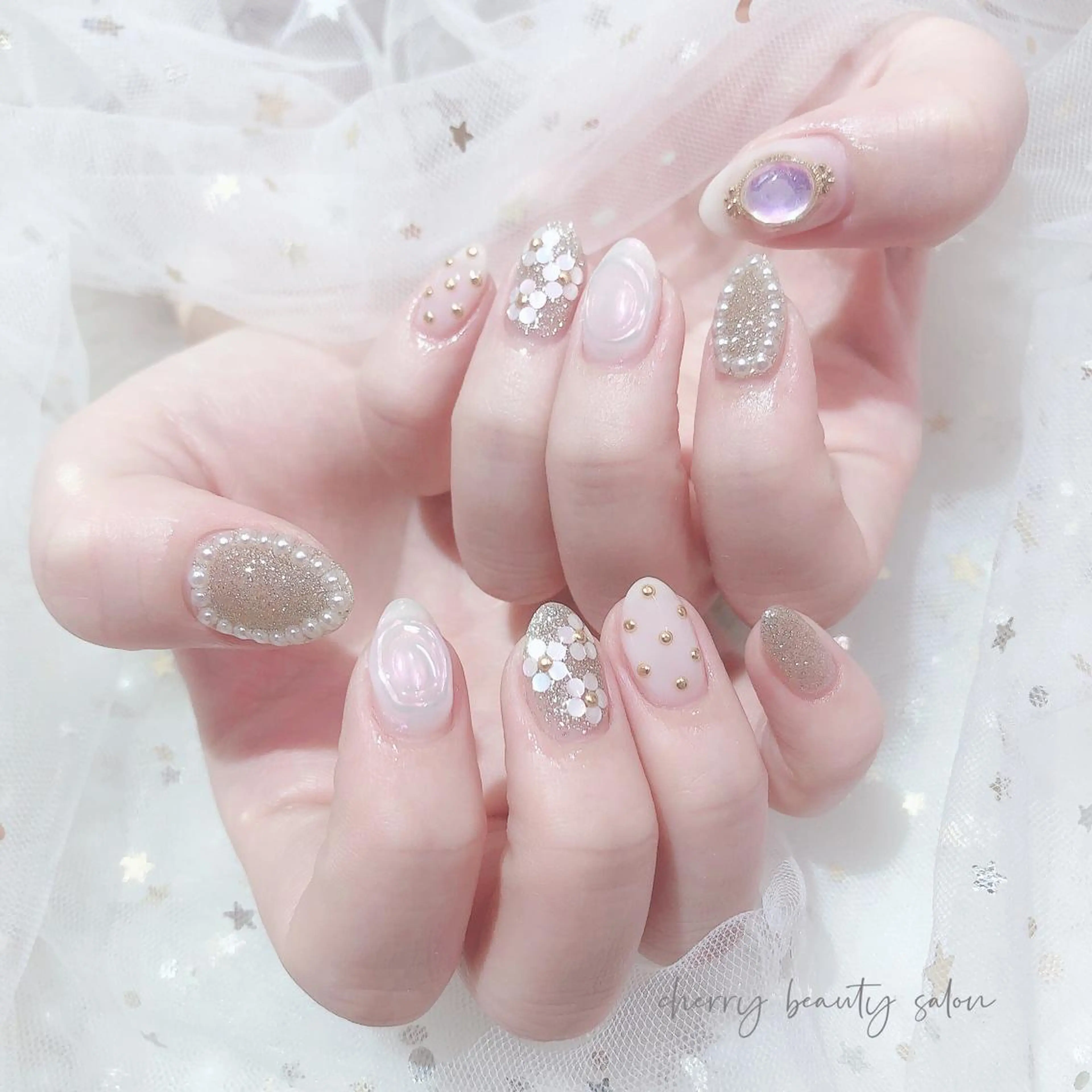 ネイル ハンドネイル ハンドケア SAKURA 🍒のネイルデザイン