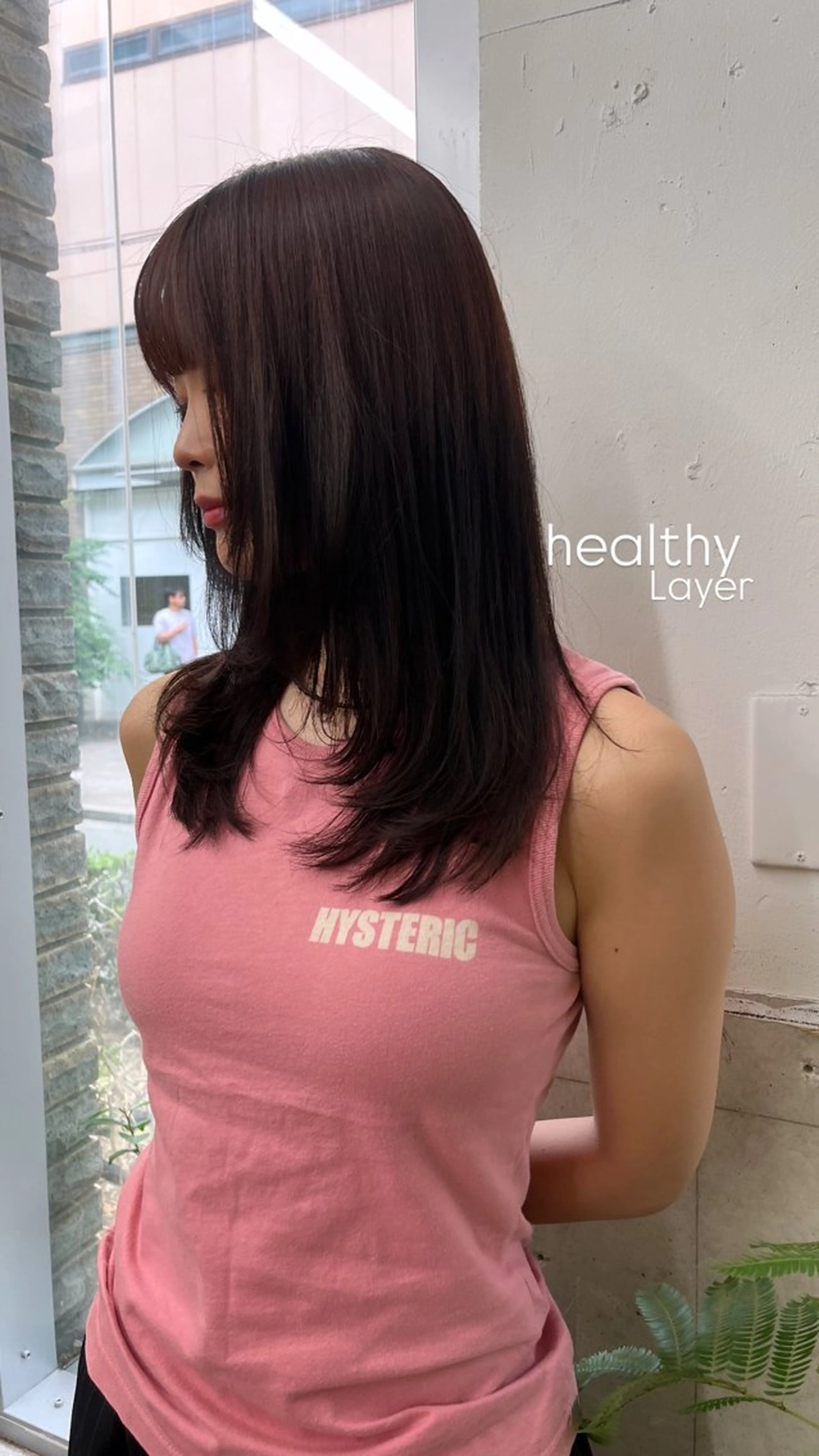 セミロング カット Fev AYAHAのヘアスタイル