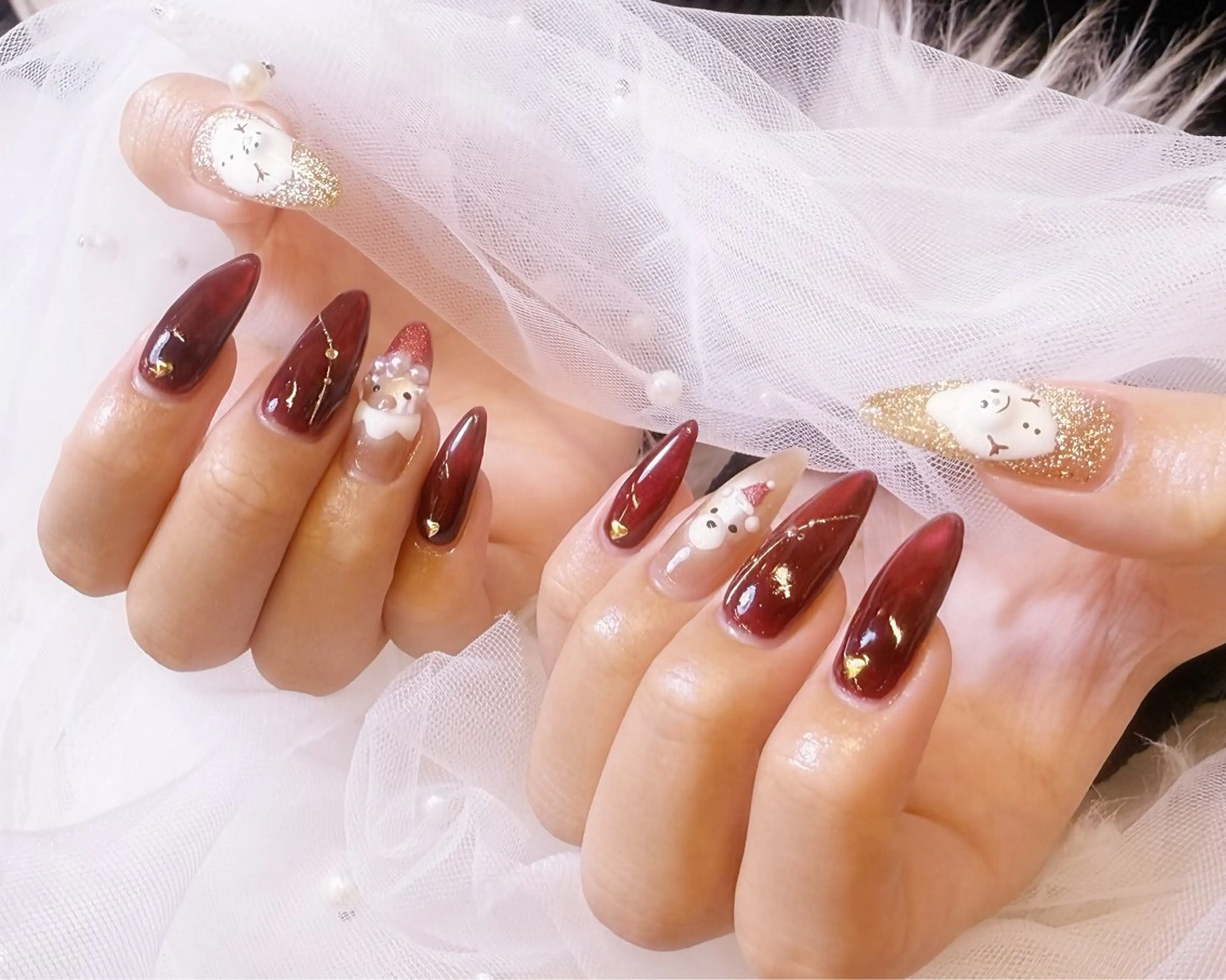 ネイル アートネイル フラッシュネイル フラワーネイル ジェルネイル ガーリー Puti nailのネイルデザイン