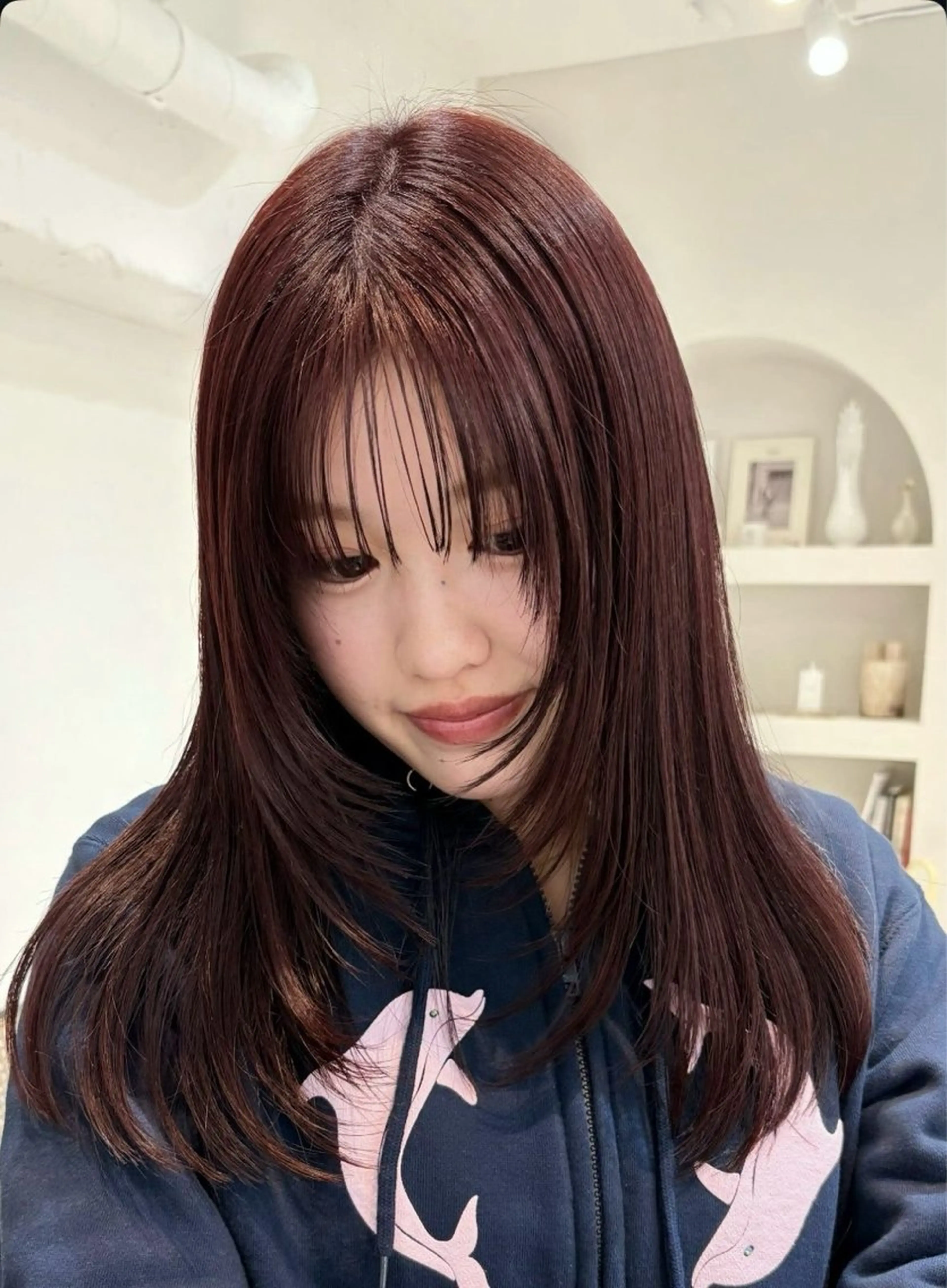 セミロング FILMS haru 暖色カラーのヘアスタイル