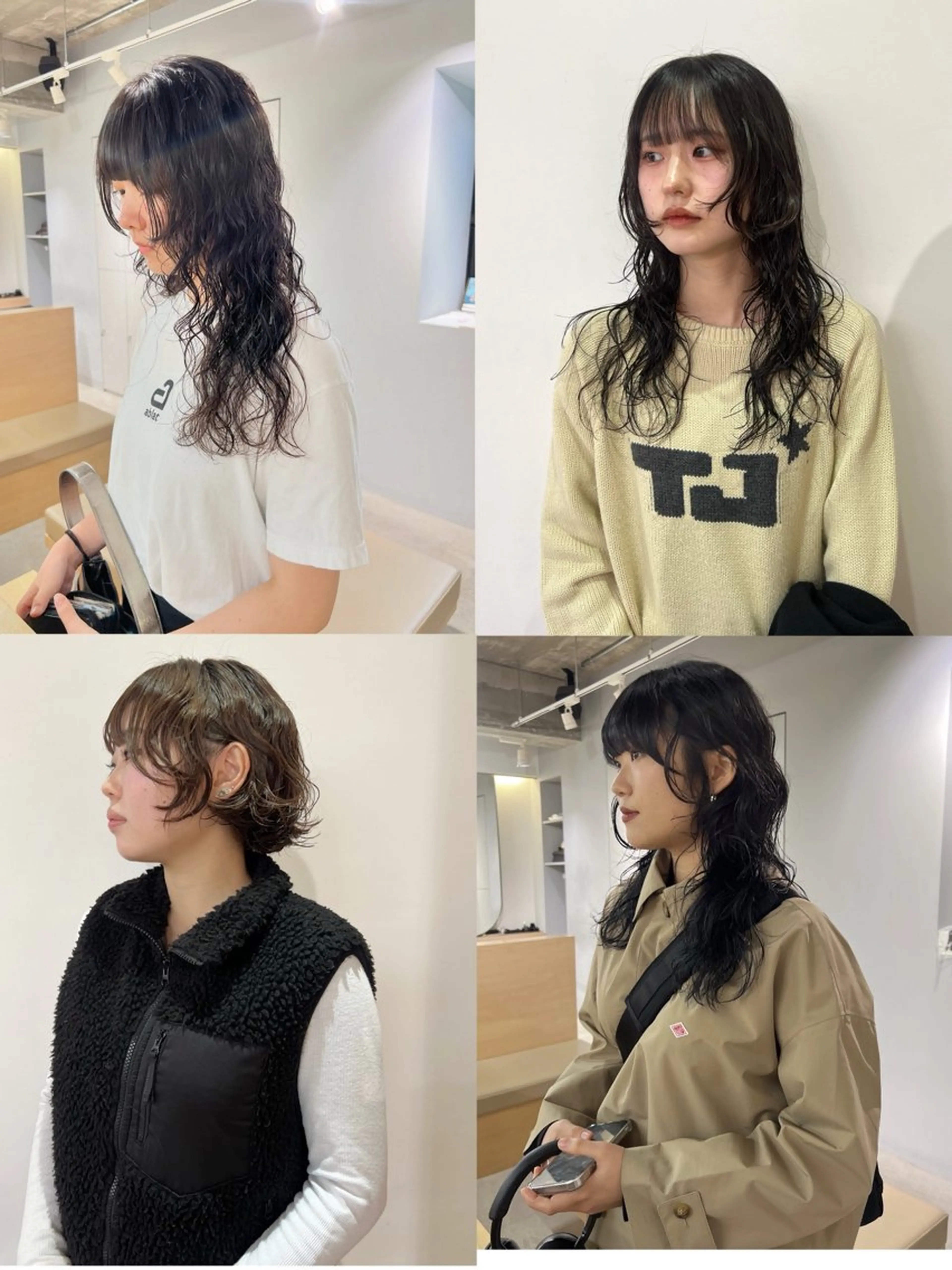 ミディアム パーマ カット パーマ MARU レイヤー/ウルフのヘアスタイル
