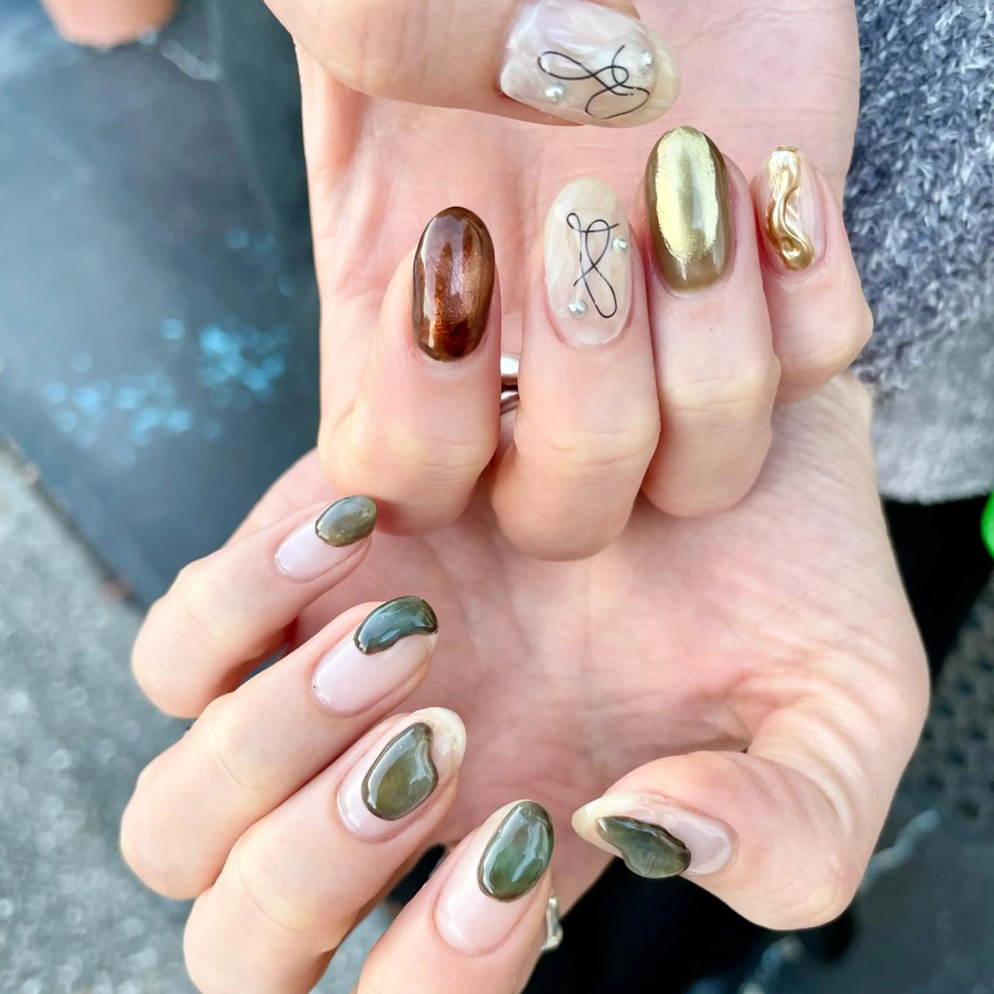 ネイル 持ち込み ハンドネイル 丹(TAN.) akariのネイルデザイン