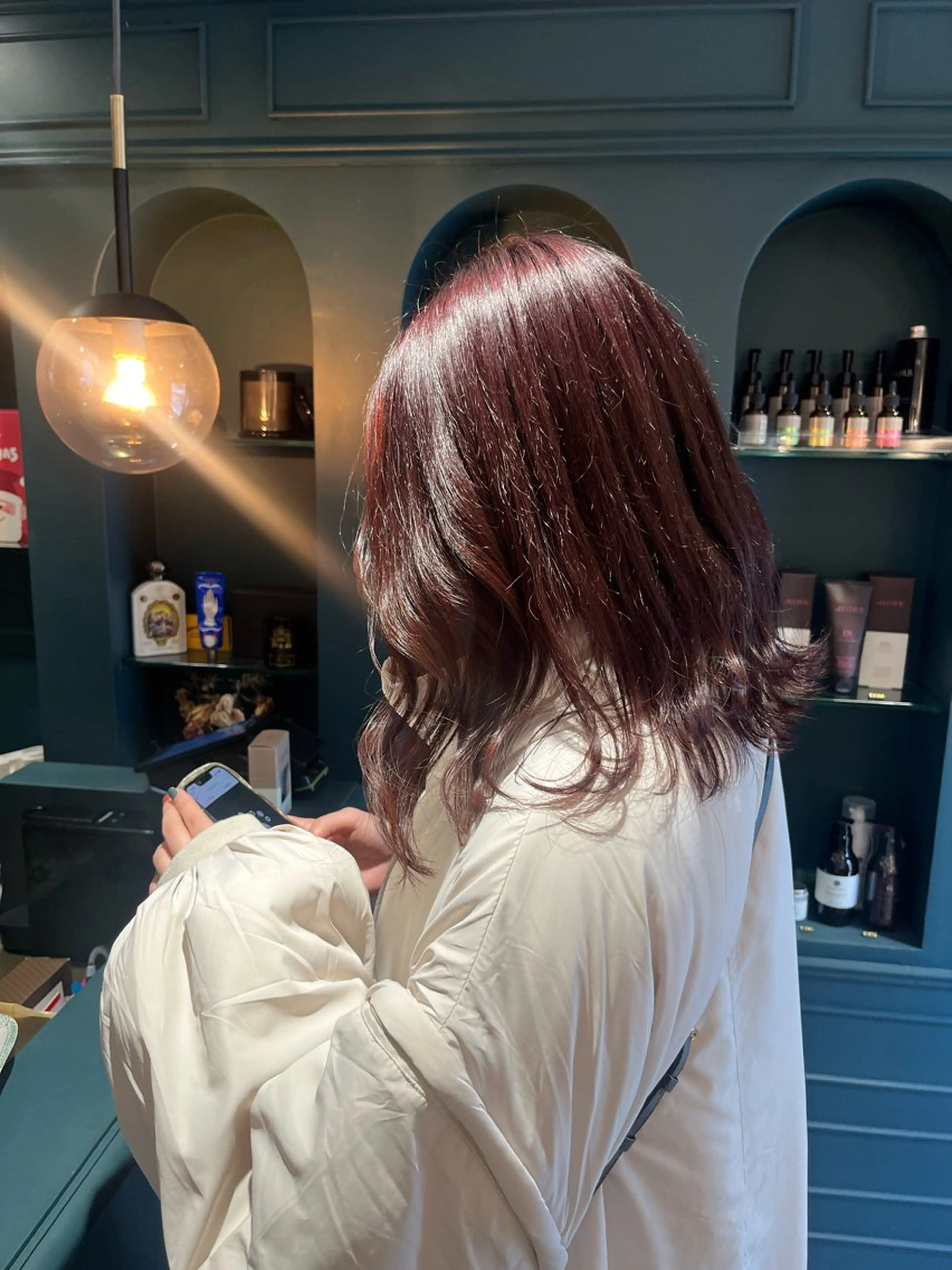ミディアム カラー カット ヘアカラー トリートメント ヘアセット 🍊暖色カラー🍊 sakuraのヘアスタイル