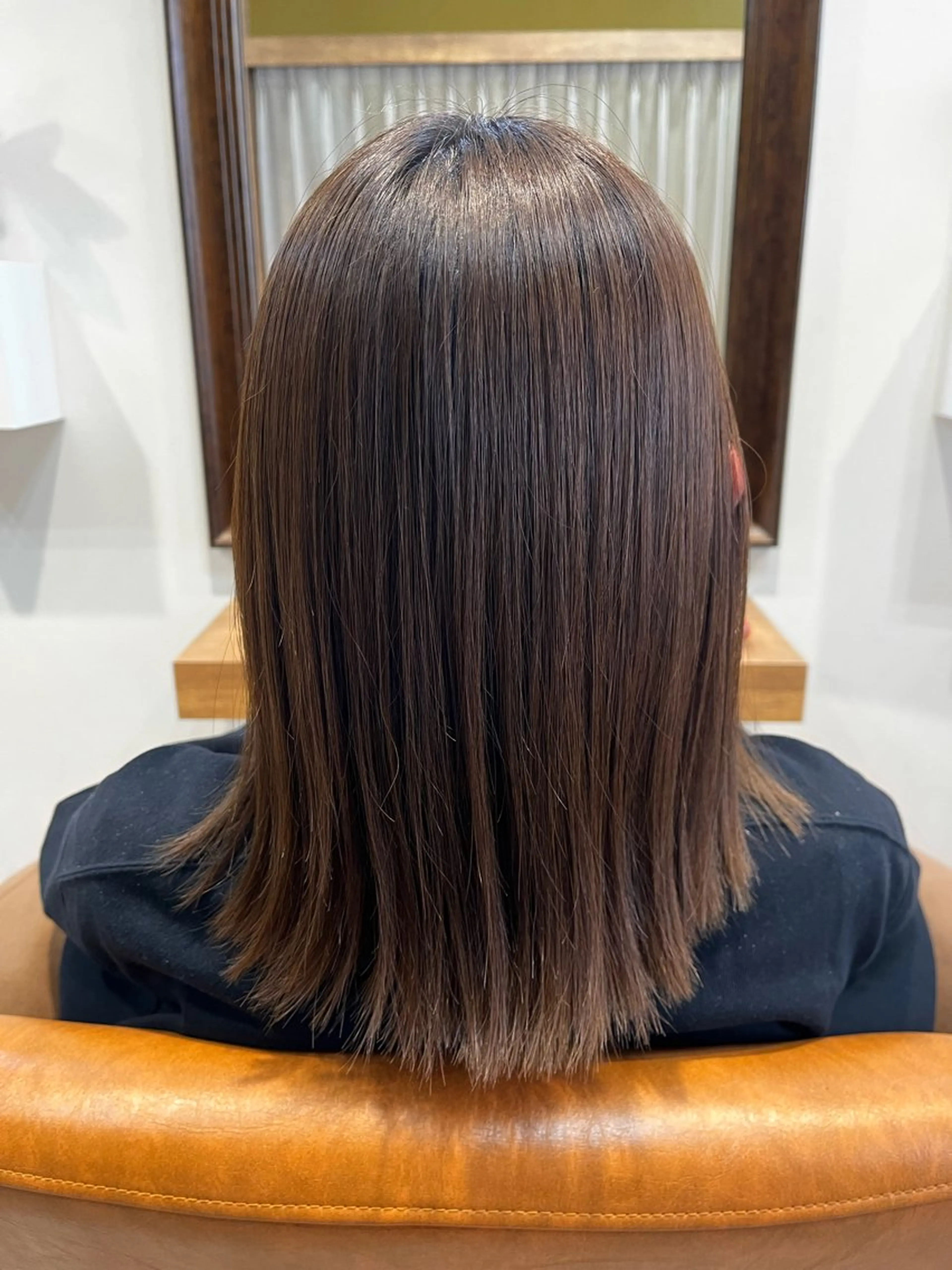 ミディアム 縮毛矯正 笹原 紗弥加のヘアスタイル