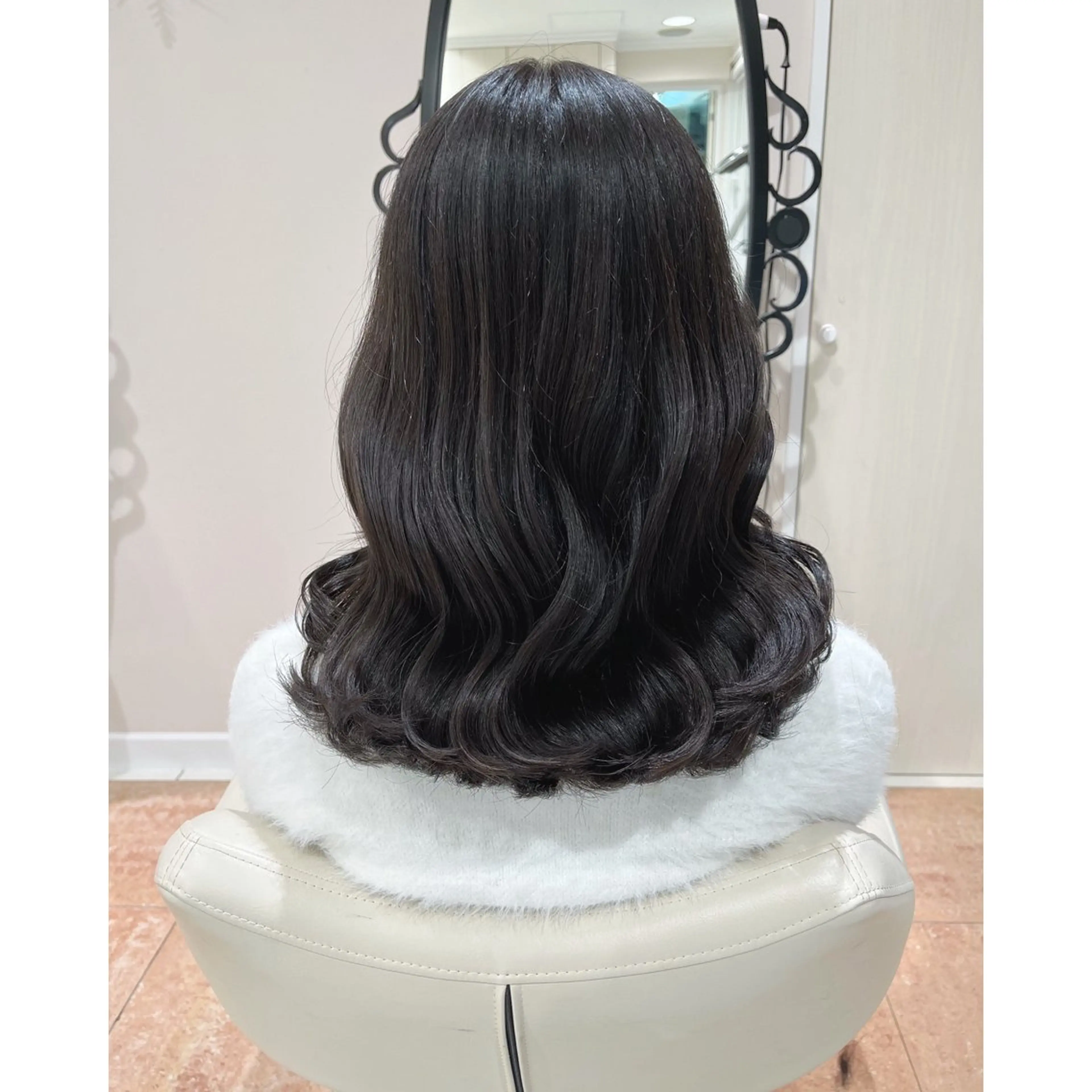 セミロング 韓国ヘア 🎀中川綾乃🎀のヘアスタイル