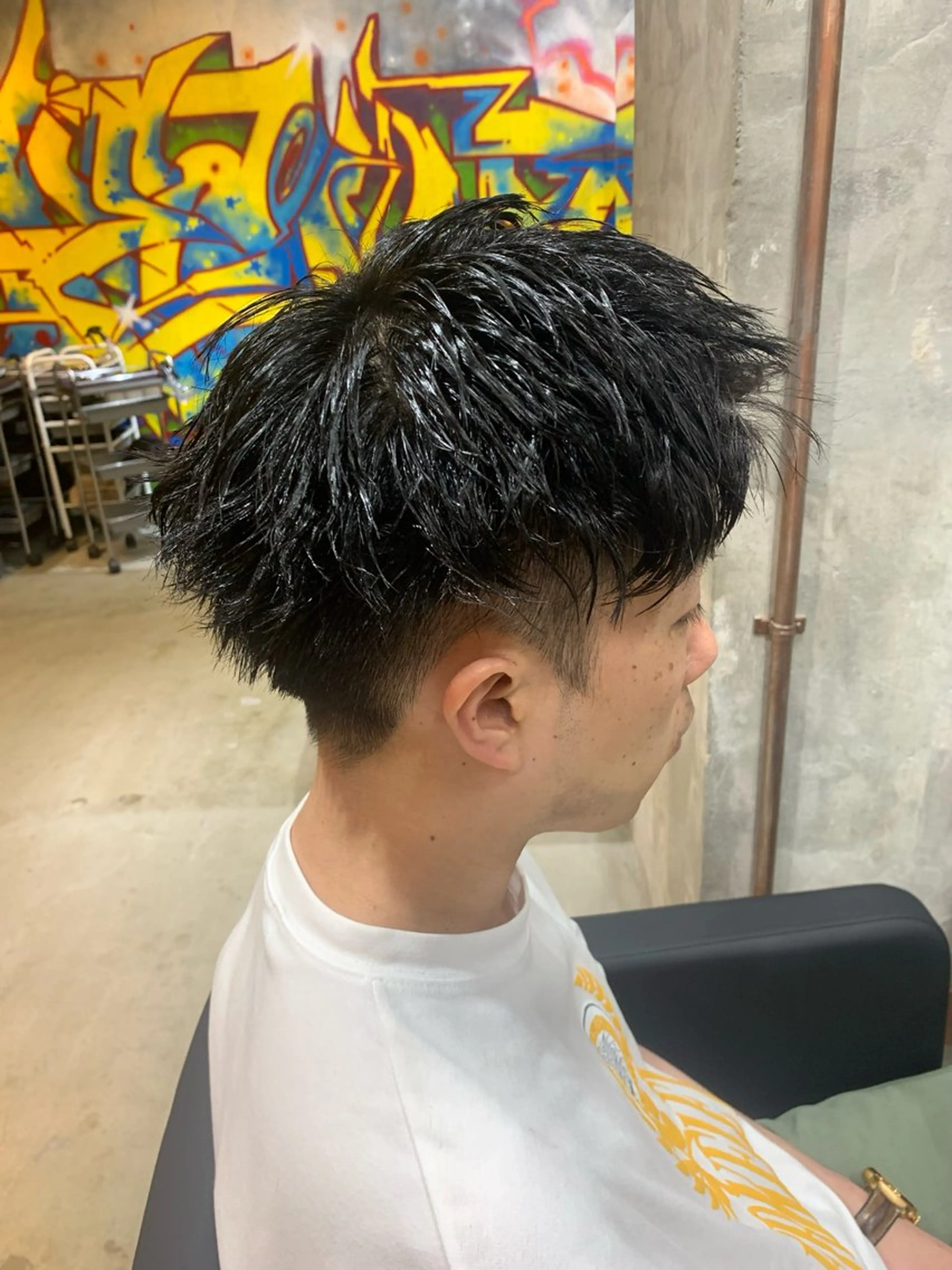 パーマ メンズ マッシュ メンズパーマ メンズツイストパーマ ツイストパーマ カット パーマ ⚡️メンズパーマ特化 mens支持◎/忠地のヘアスタイル