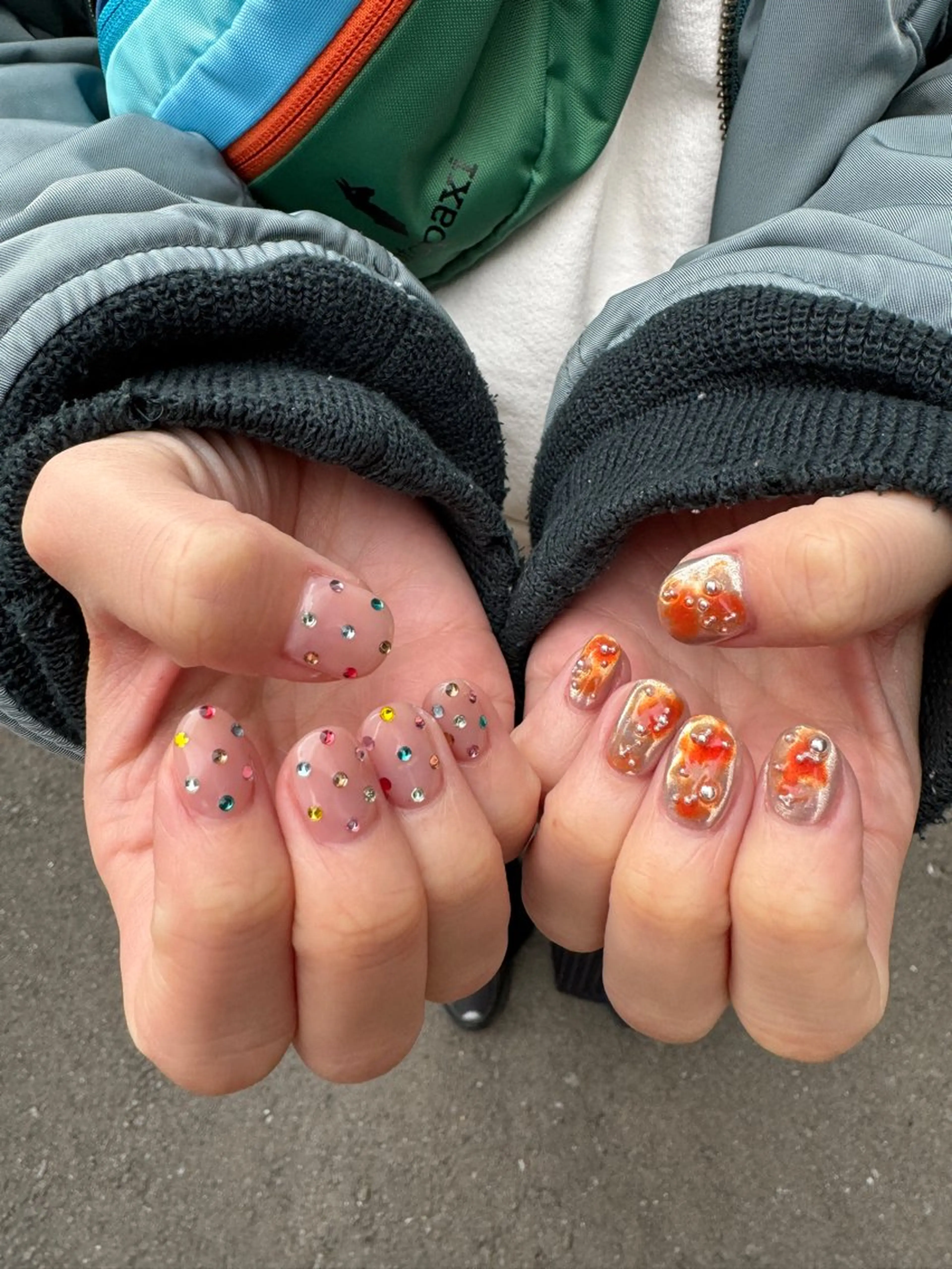 ネイル アートネイル フレンチネイル 韓国ネイル マグネットネイル 持ち込み MH_ Nailのネイルデザイン