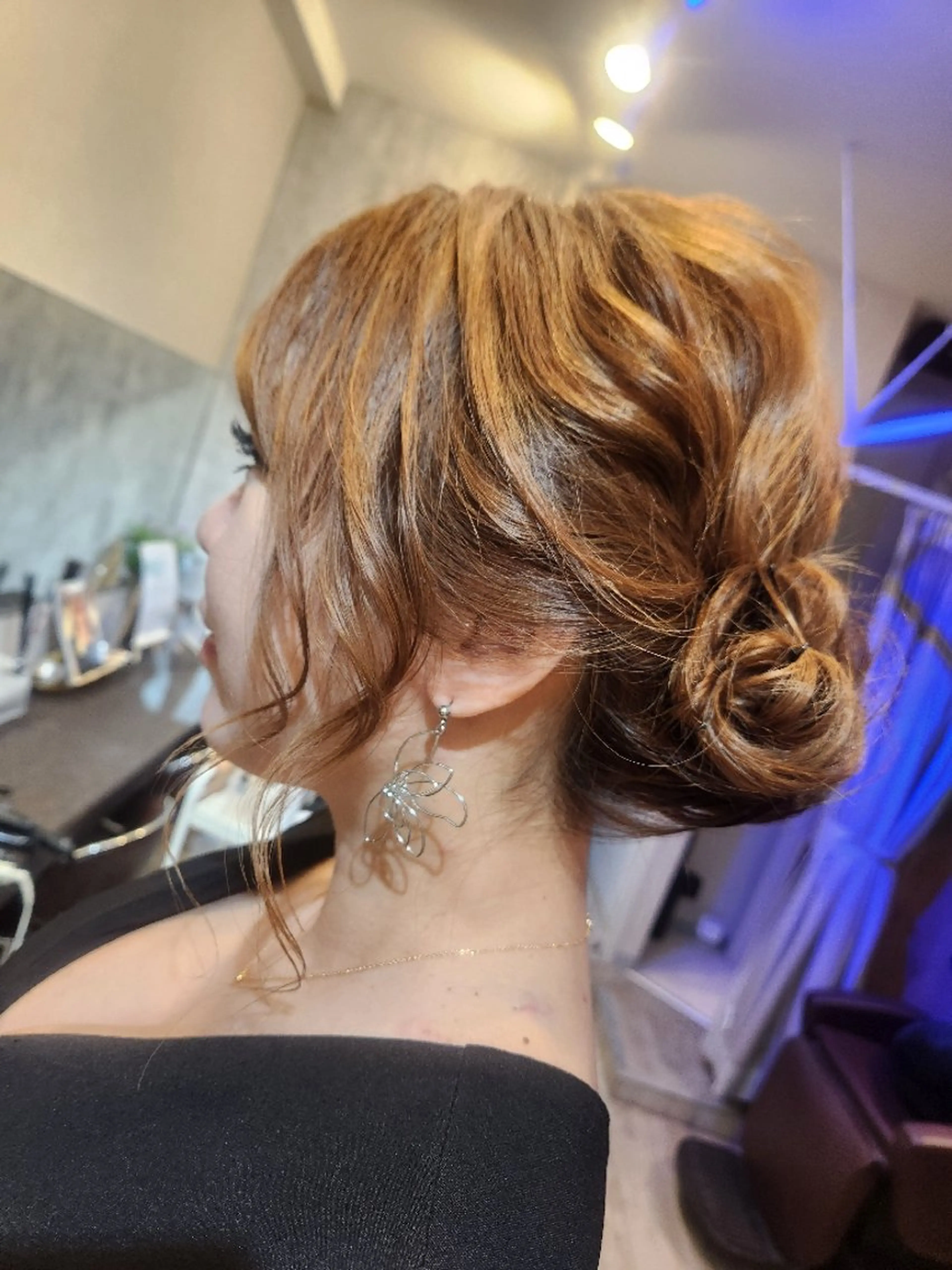 ミディアム ヘアアレンジ ヘアセット サロンソレイユ(マツ エク/ヘアセット)のヘアスタイル