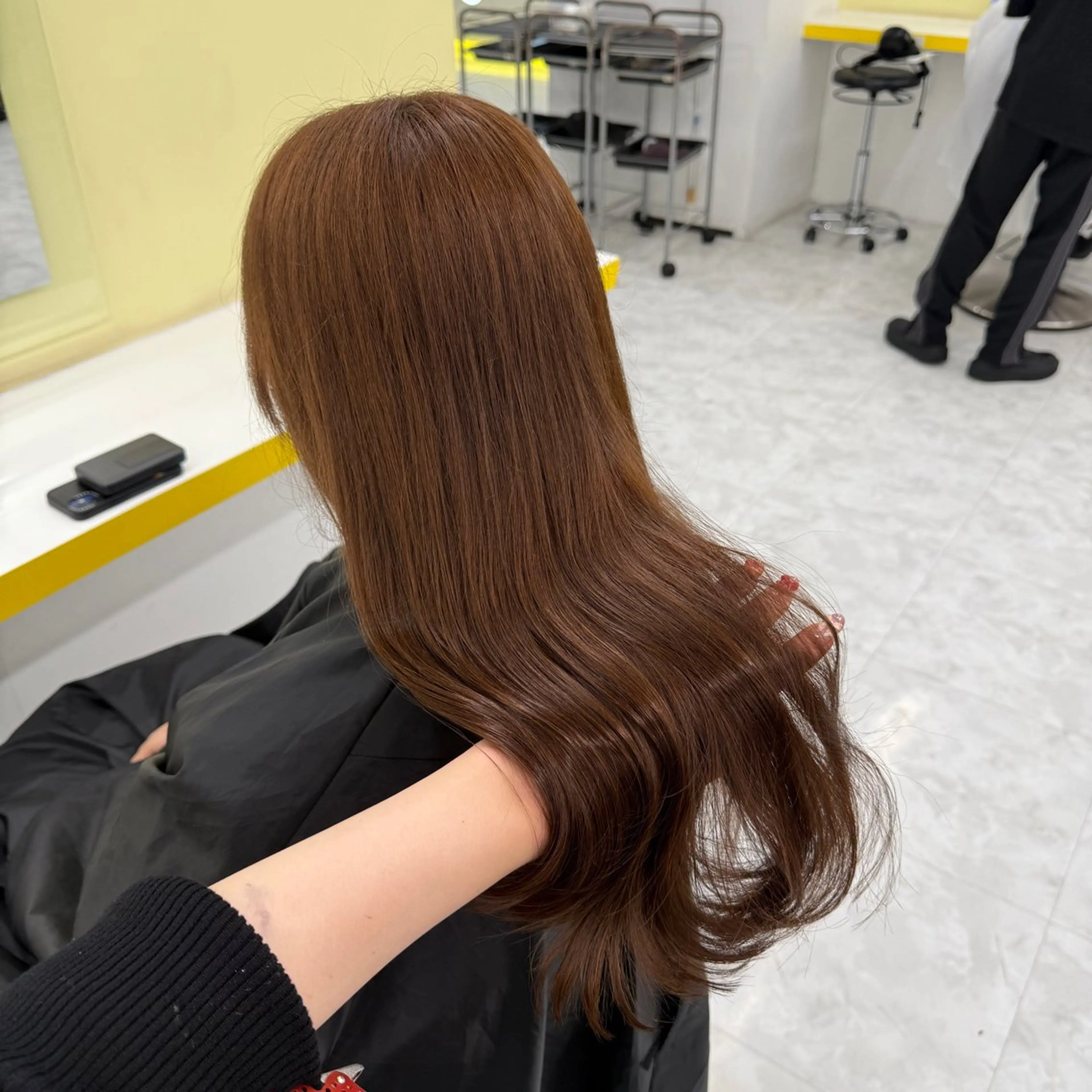 ロング カラー ヘアアレンジ ヘアカラー トリートメント ヘアセット 🎀Girly艶髪 暖色🎀Harukaのヘアスタイル