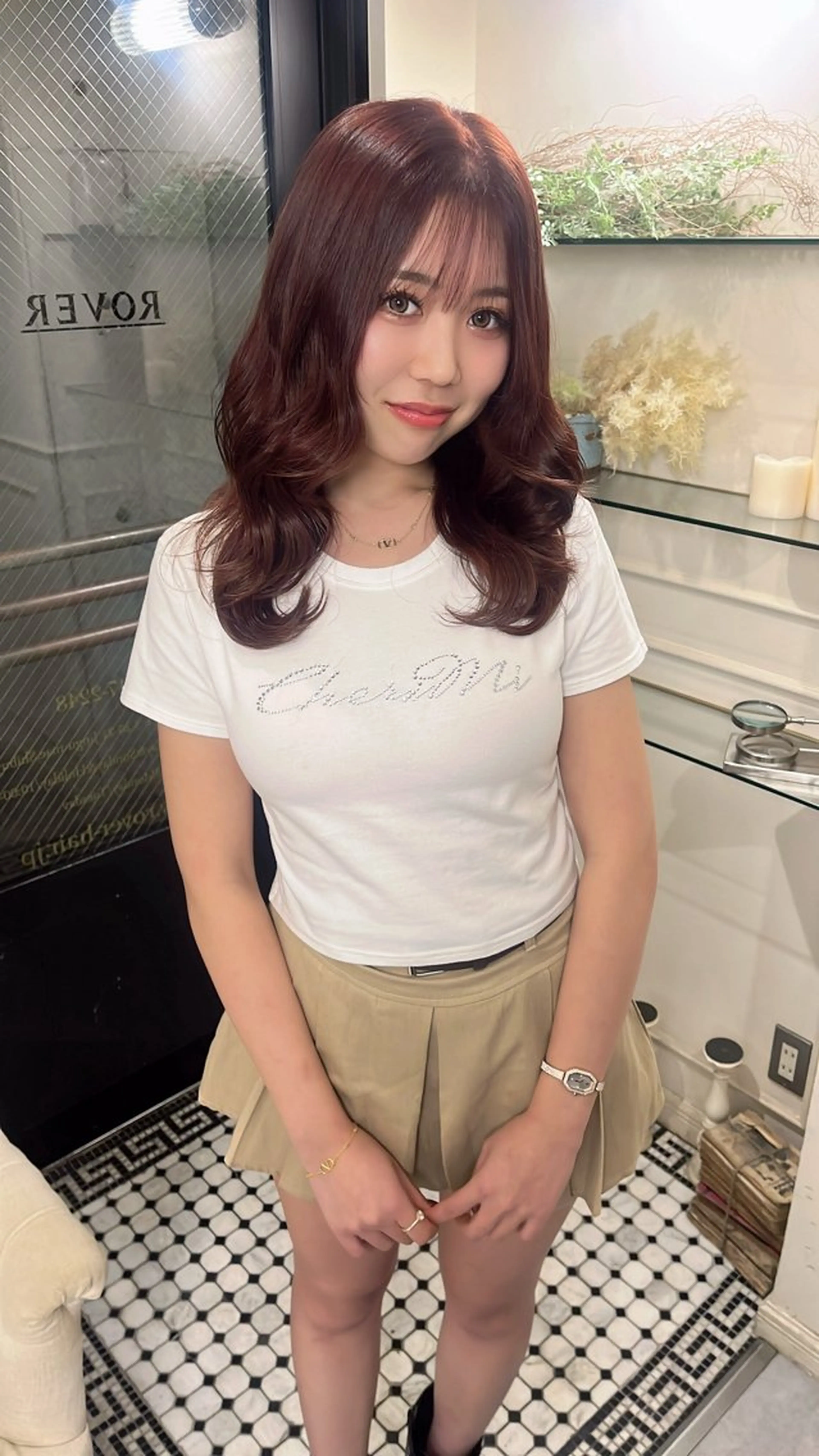 ミディアム カラー ROVER所属・美咲🤎 /艶カラー /ハイライトカラーのヘアスタイル