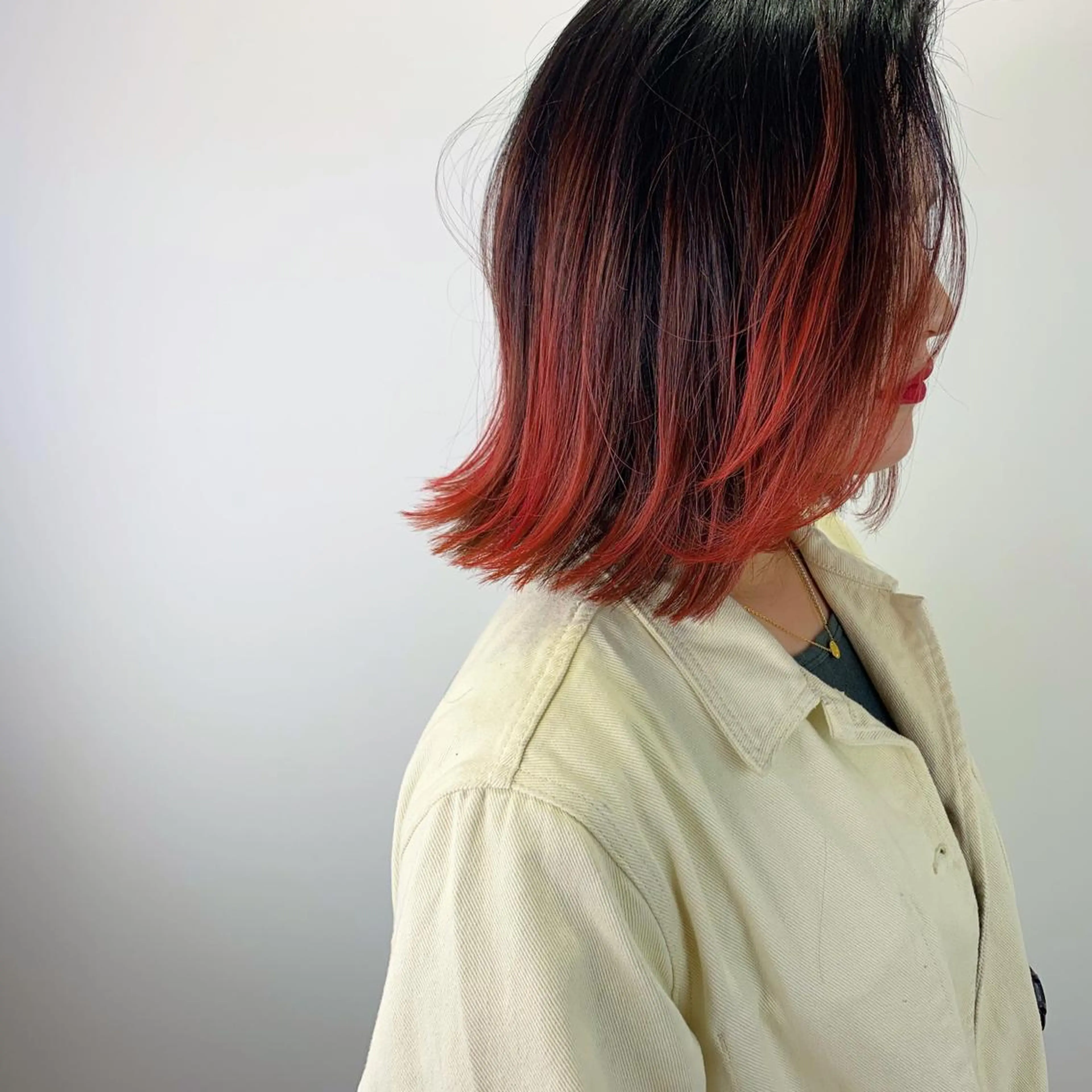 ミディアム カラー カット ヘアカラー トリートメント パーマ/ボブ 豊浦翔太のヘアスタイル