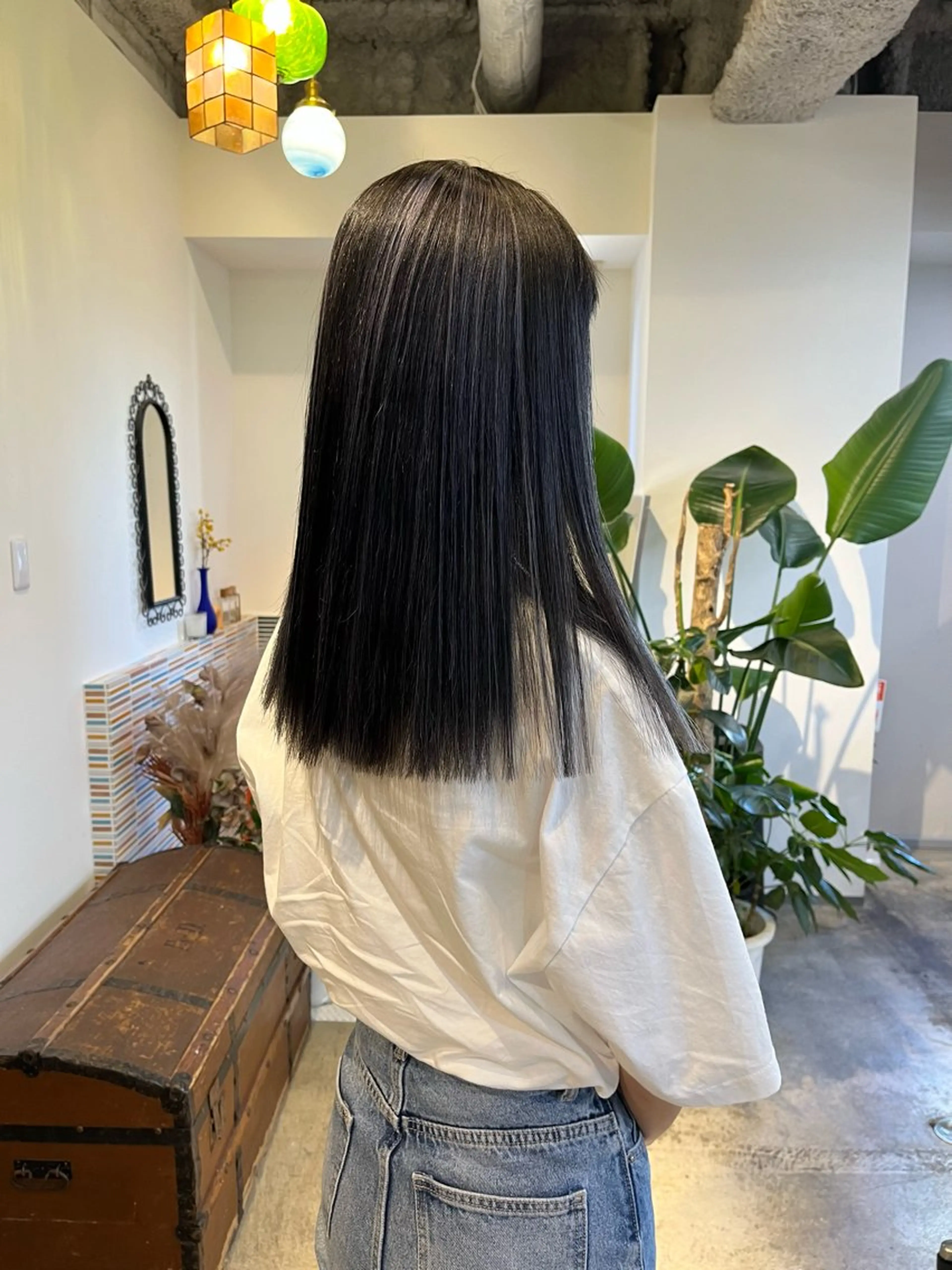 ミディアム カラー ブリーチ ハイライトカラー ハイライト カット ヘアカラー トリートメント 🩷ハイトーン透明感 レイヤー🩷ユリカのヘアスタイル
