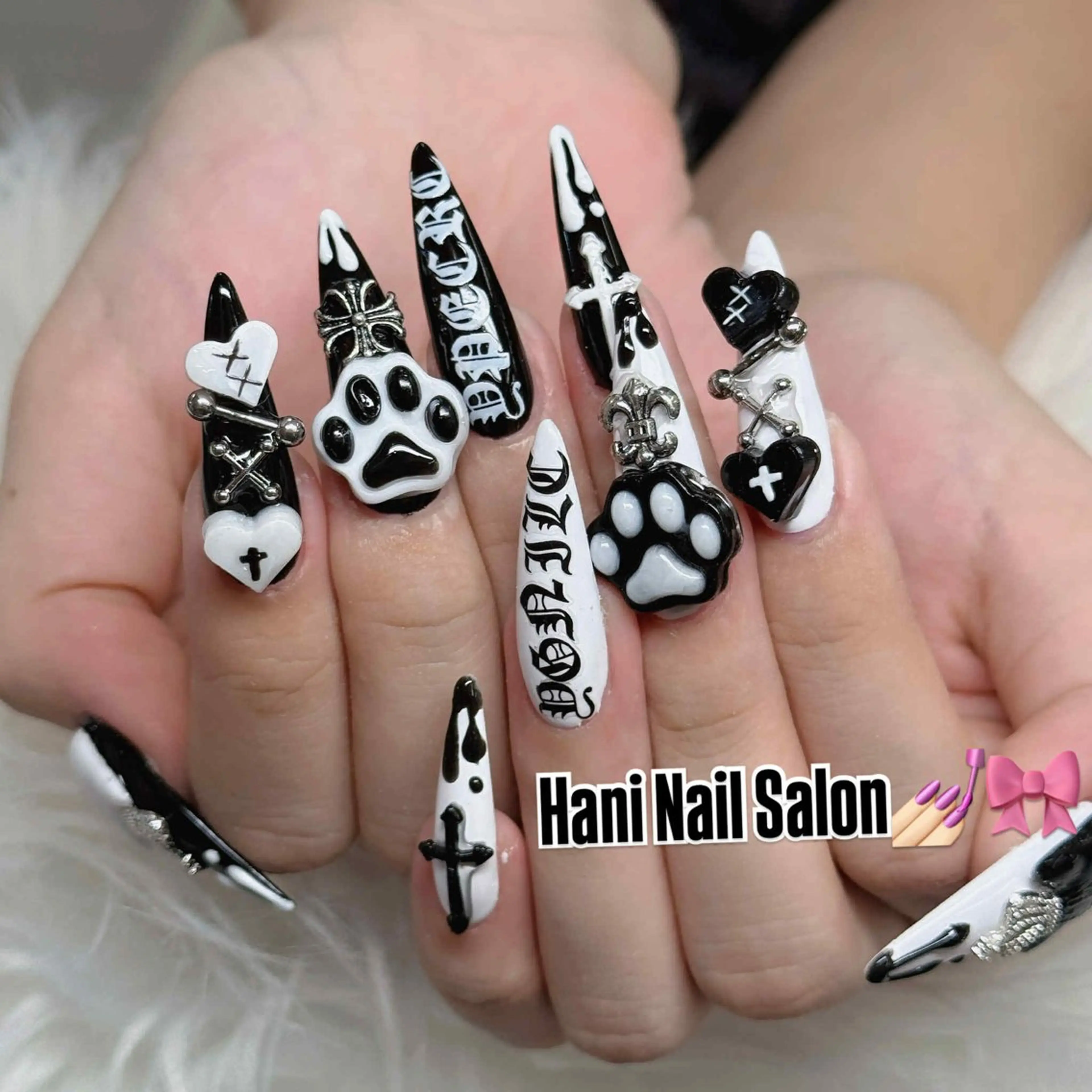 ネイル フットネイル フレンチネイル グラデーション 韓国ネイル ロングネイル ハンドネイル Hani Nail Salonのネイルデザイン