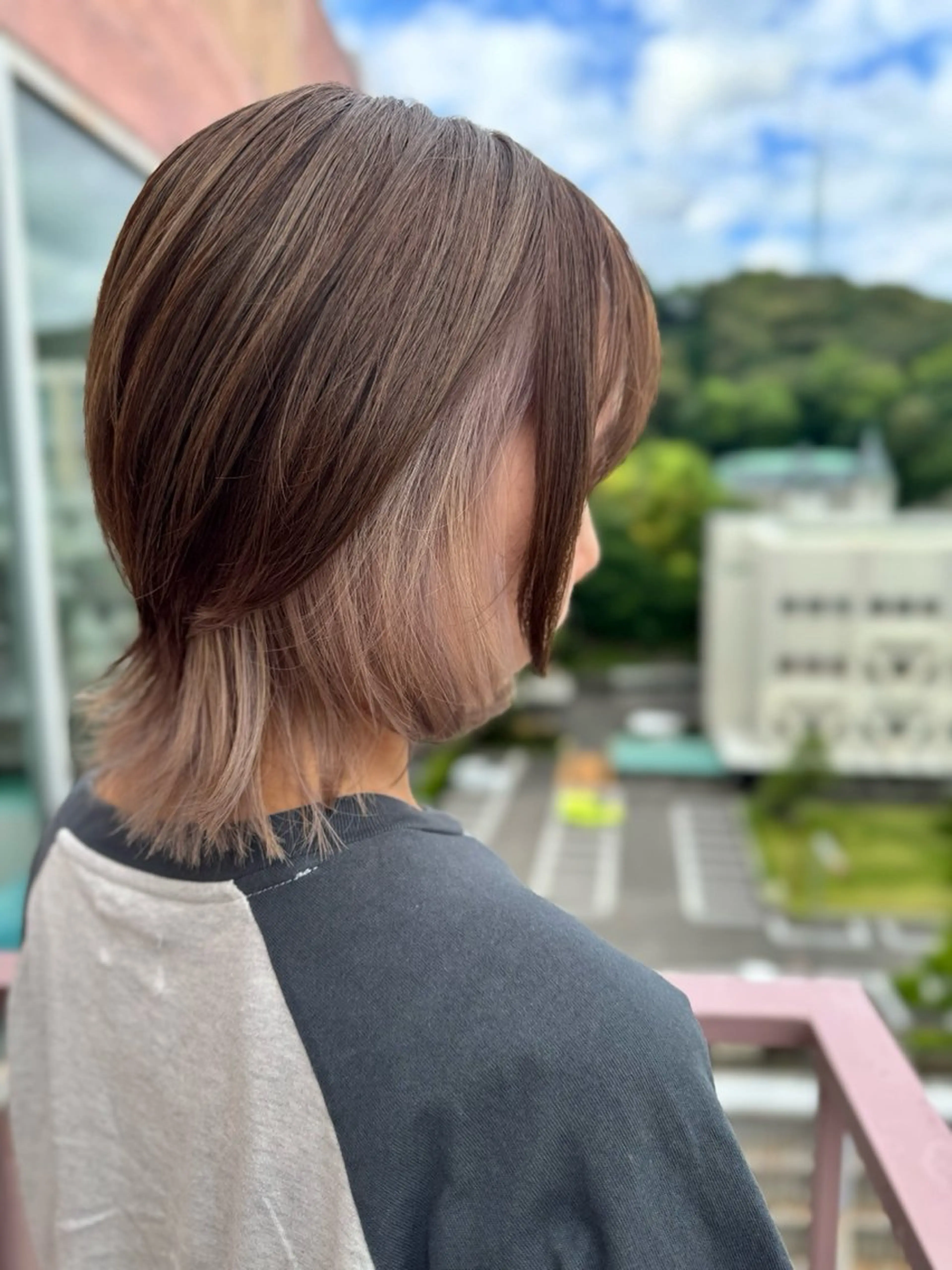 ショート カラー ベージュカラー ミルクティーベージュ ヘアカラー Viage （ビアージュ）のヘアスタイル