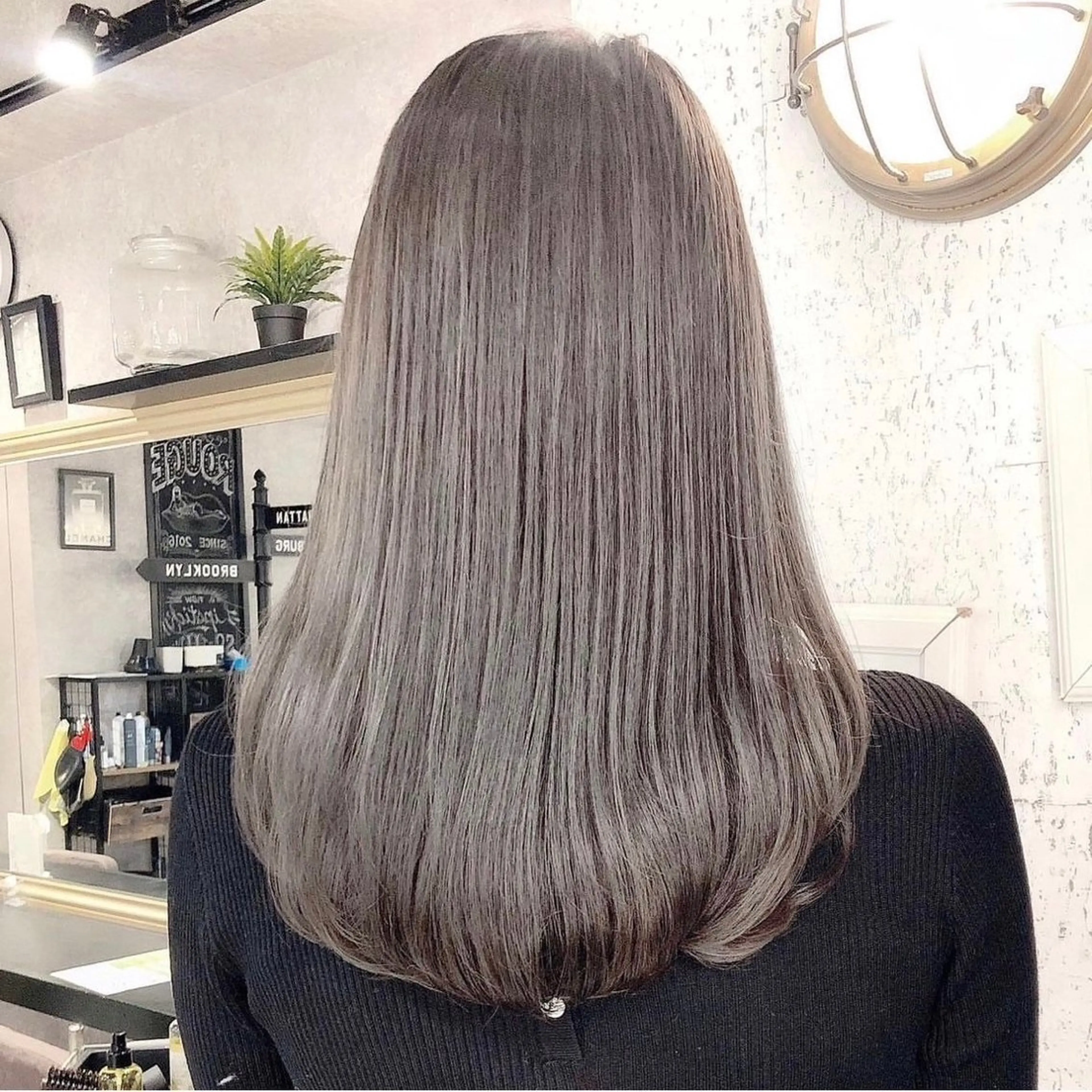 セミロング カラー ヘアカラー トリートメント 🍀似合わせカラー 髪質改善　YUTOのヘアスタイル