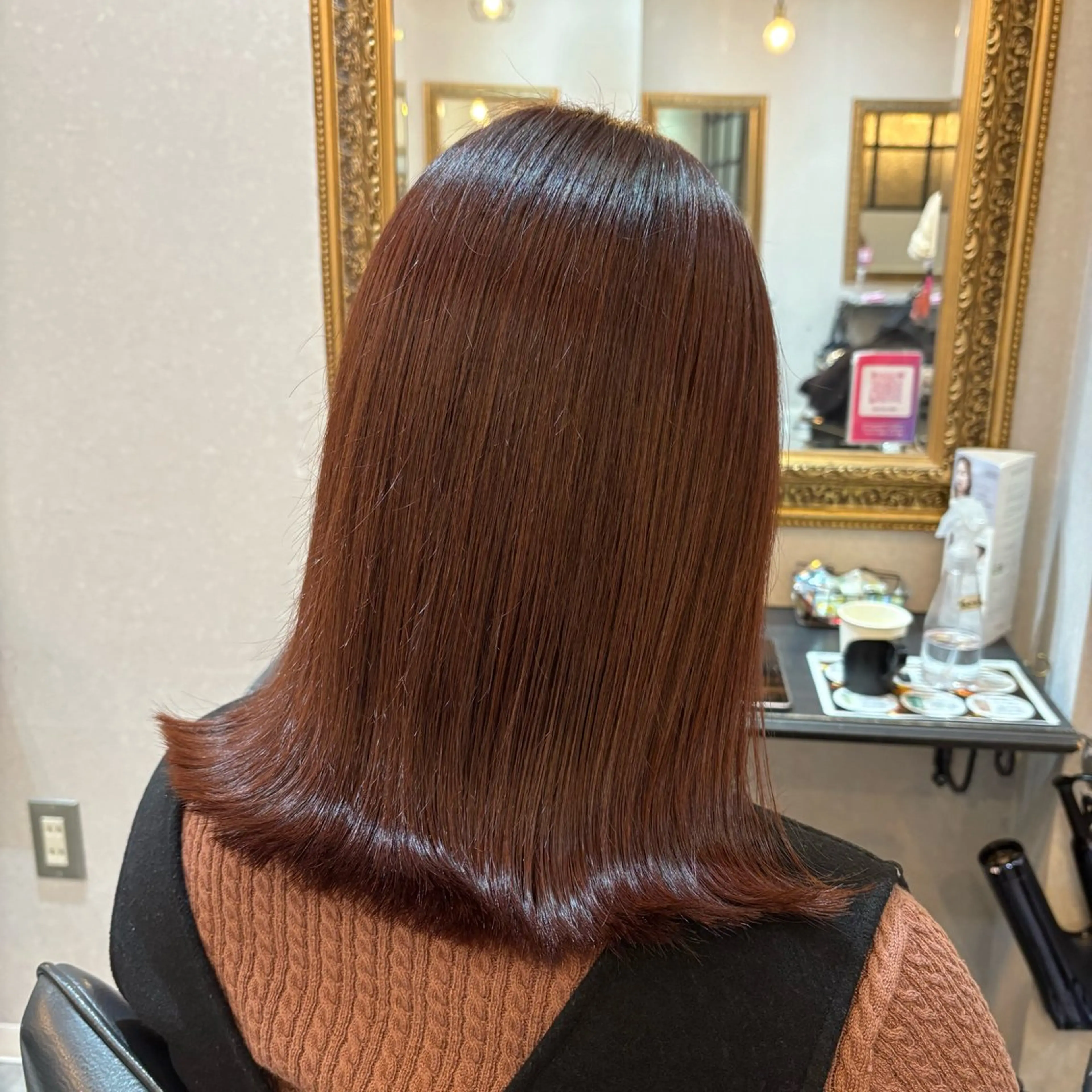 セミロング カラー カット ヘアカラー トリートメント 🖤N゜JILLVA 🤍店長/川田 栞のヘアスタイル