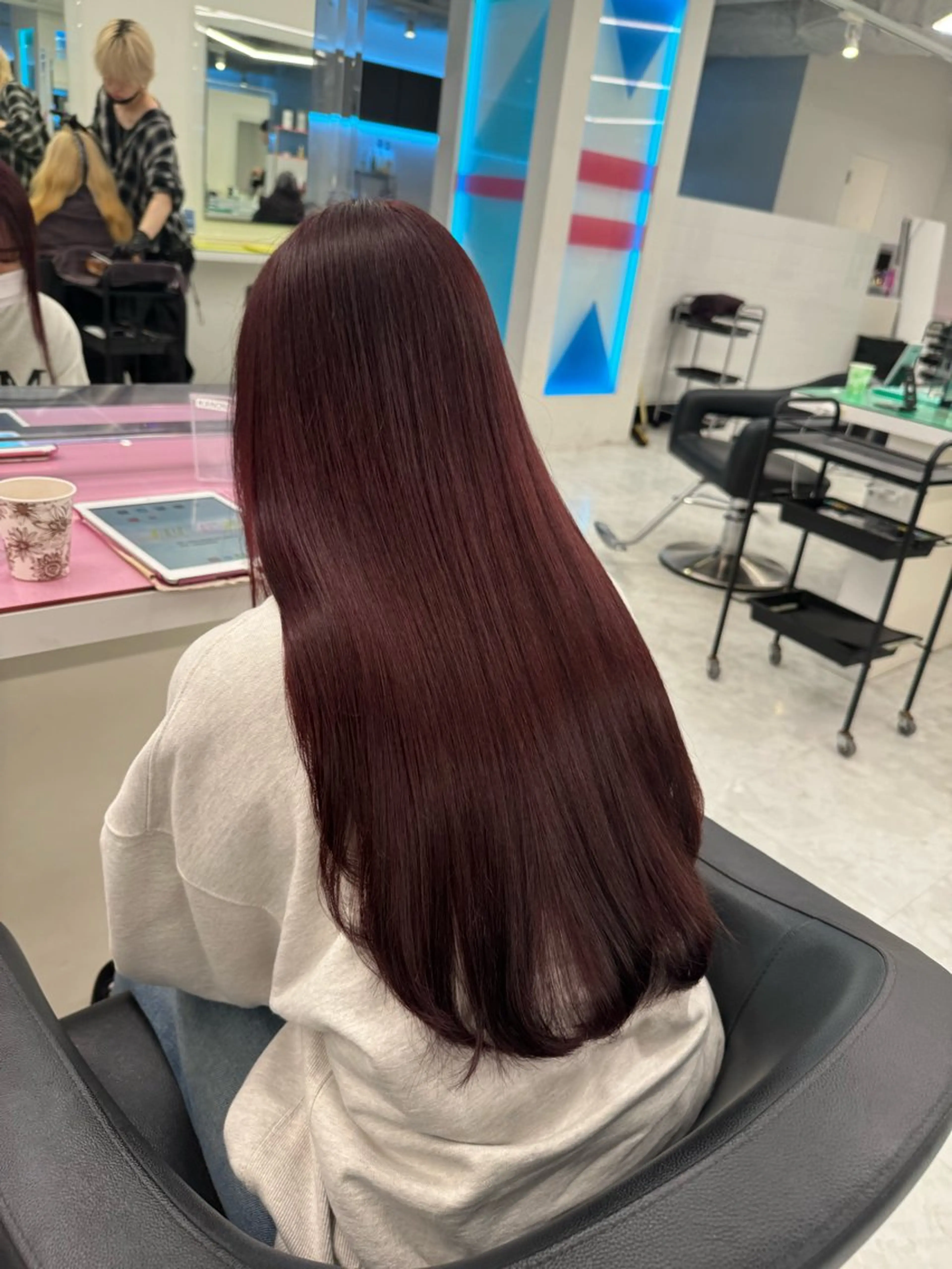 ロング ヘアカラー お洒落暖色 🍒AOI🍒のヘアスタイル