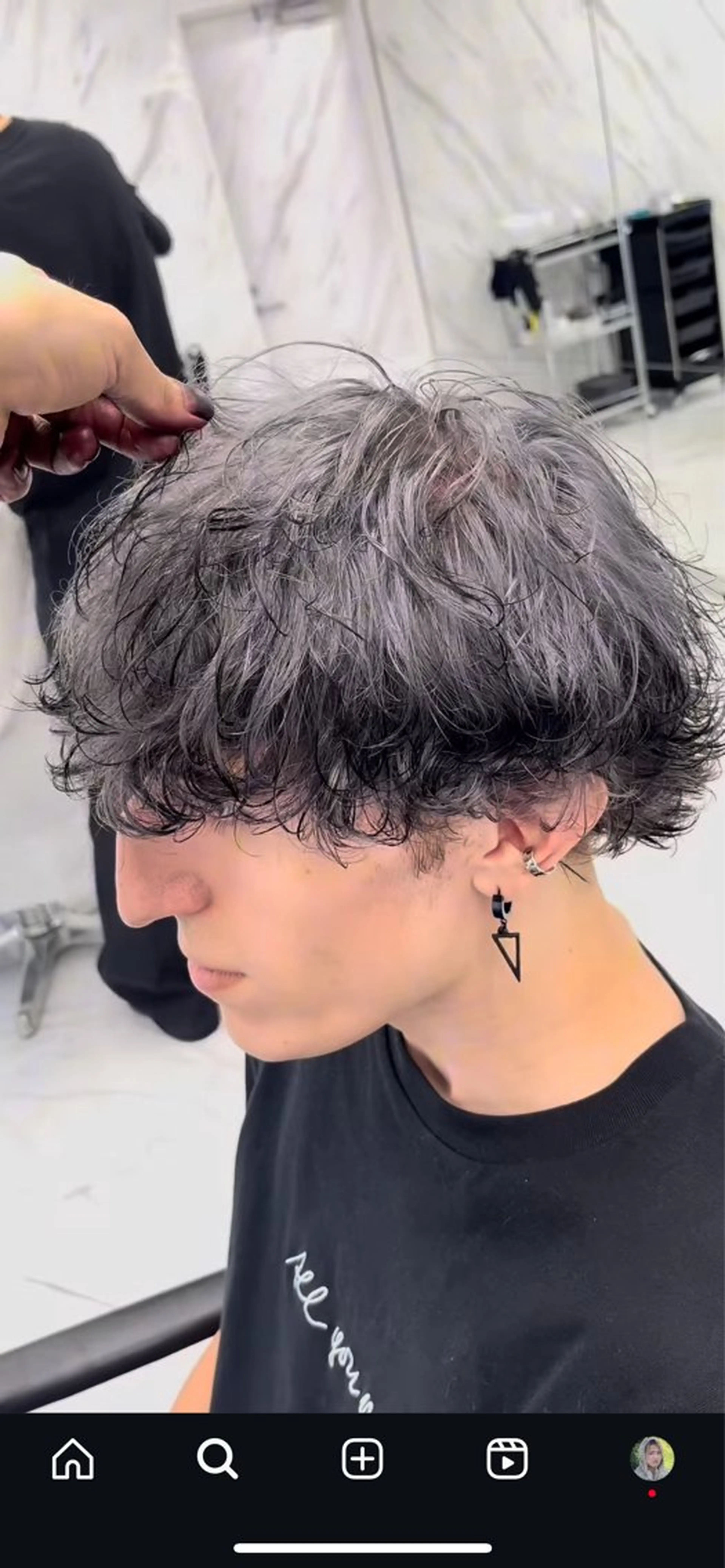 ミディアム ヘアカラー トリートメント ヘアセット ⭐️メンズ特化⭐️ パーマ カラーのヘアスタイル