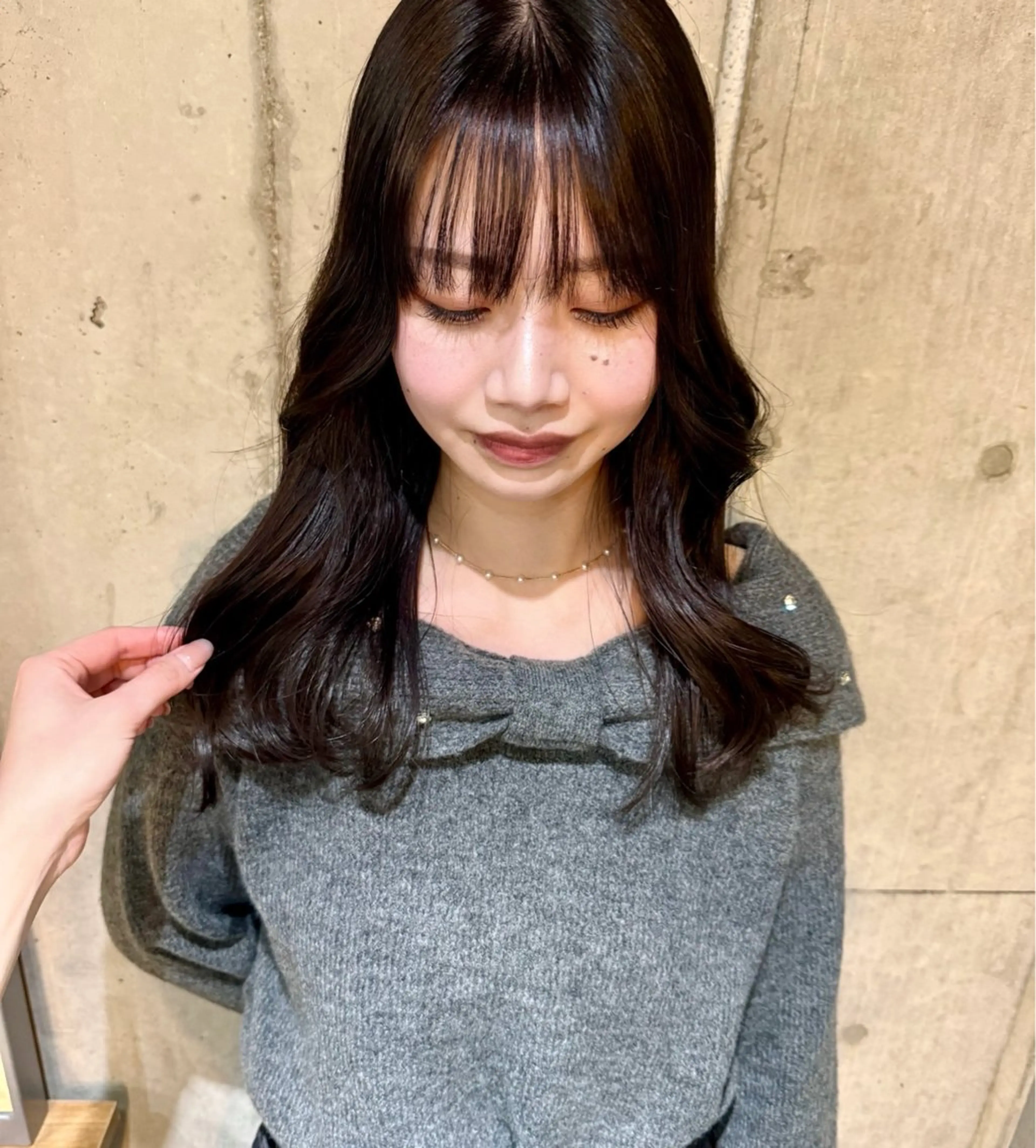 セミロング カラー メンズ キッズ ヘアカラー トリートメント 南堀江/艶髪カラー /masami🩵のヘアスタイル