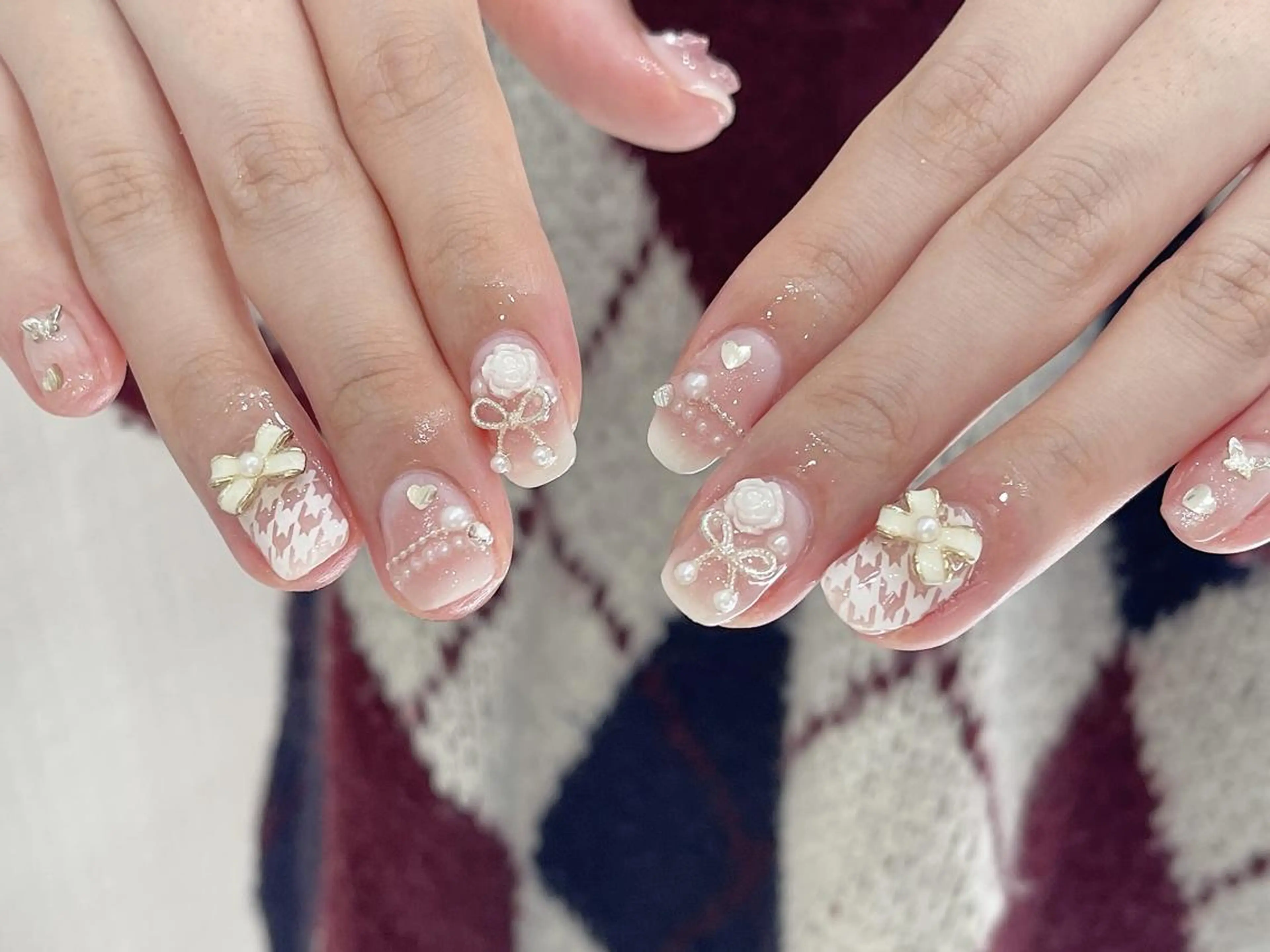 ネイル アートネイル 持ち込み ki🍒🍒 ki ツルツルネイルのネイルデザイン