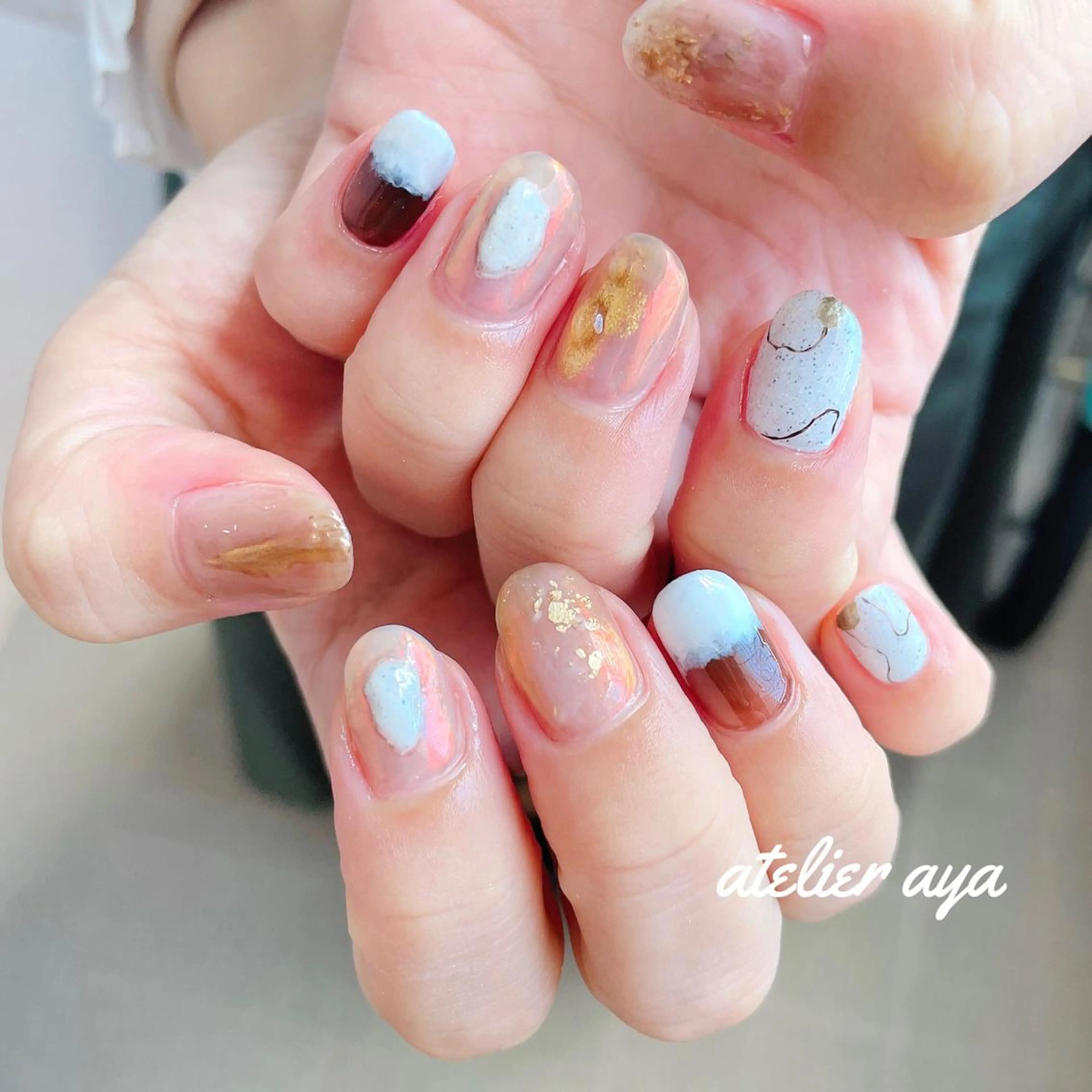 ネイル ニュアンスネイル 北名古屋♡ ayanaのネイルデザイン
