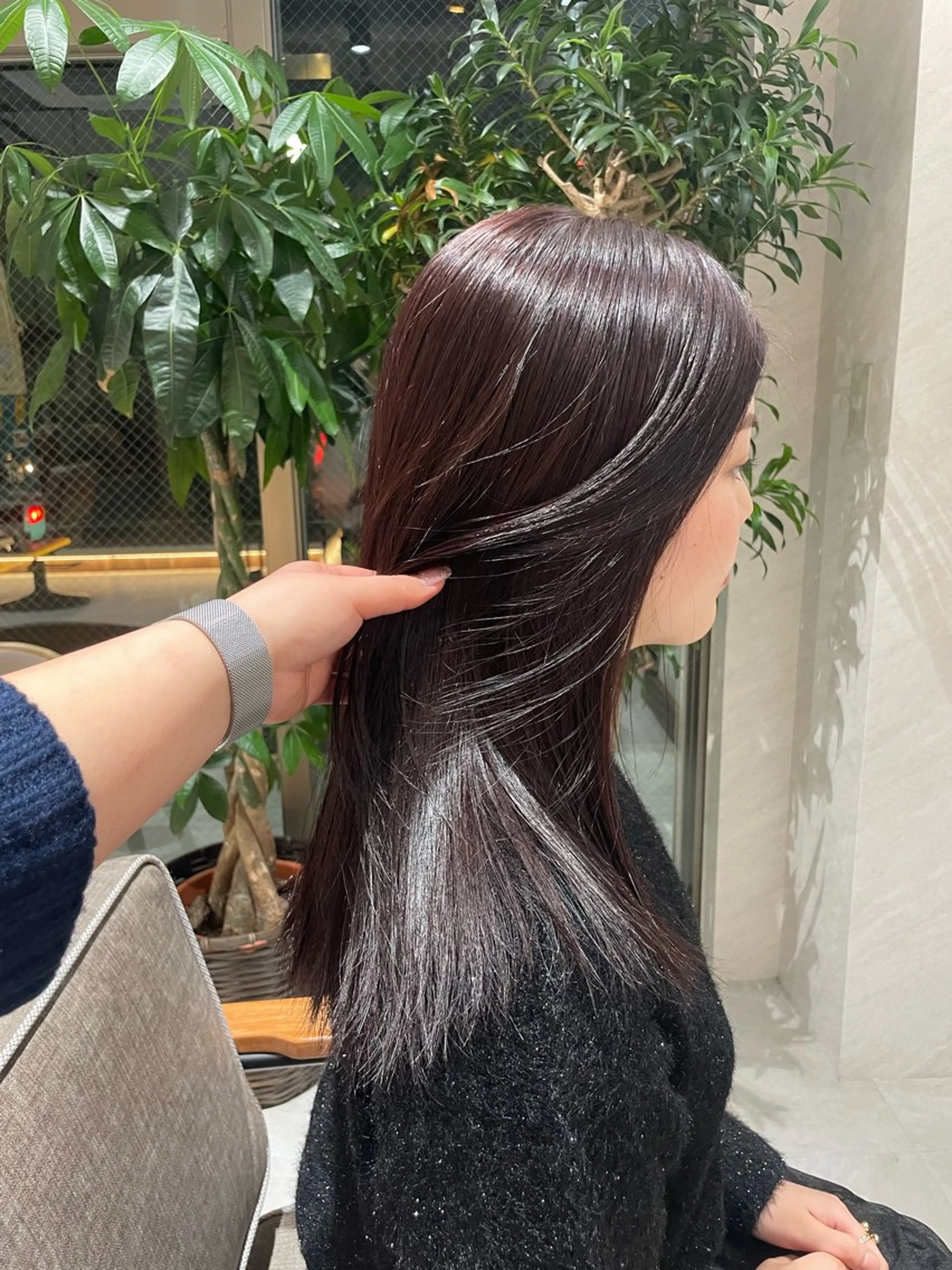 セミロング カラー トリートメント 🍐透明感カラー🍐 momo/横浜のヘアスタイル