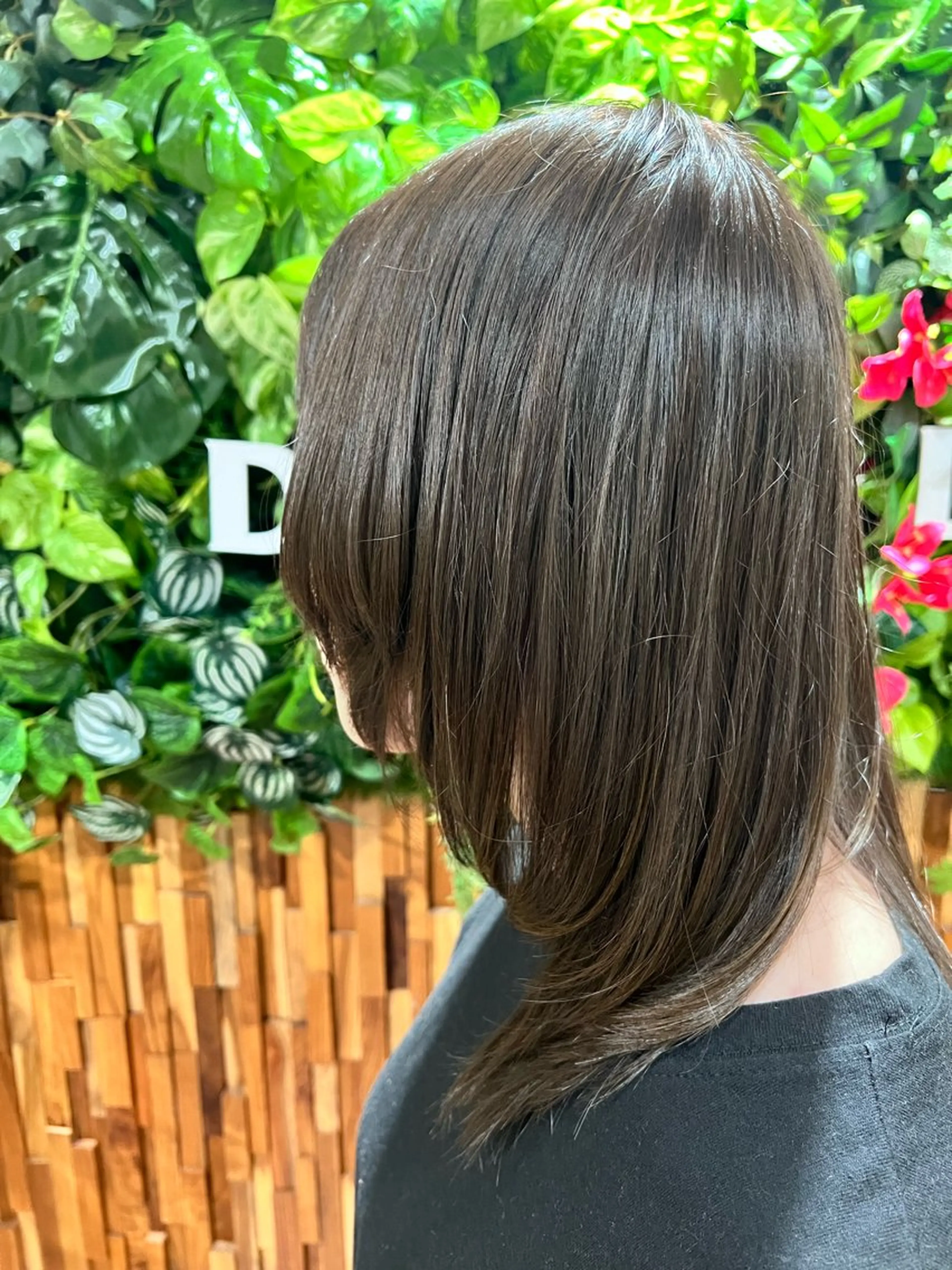 ミディアム カラー カット ヘアカラー ふなき あすかのヘアスタイル