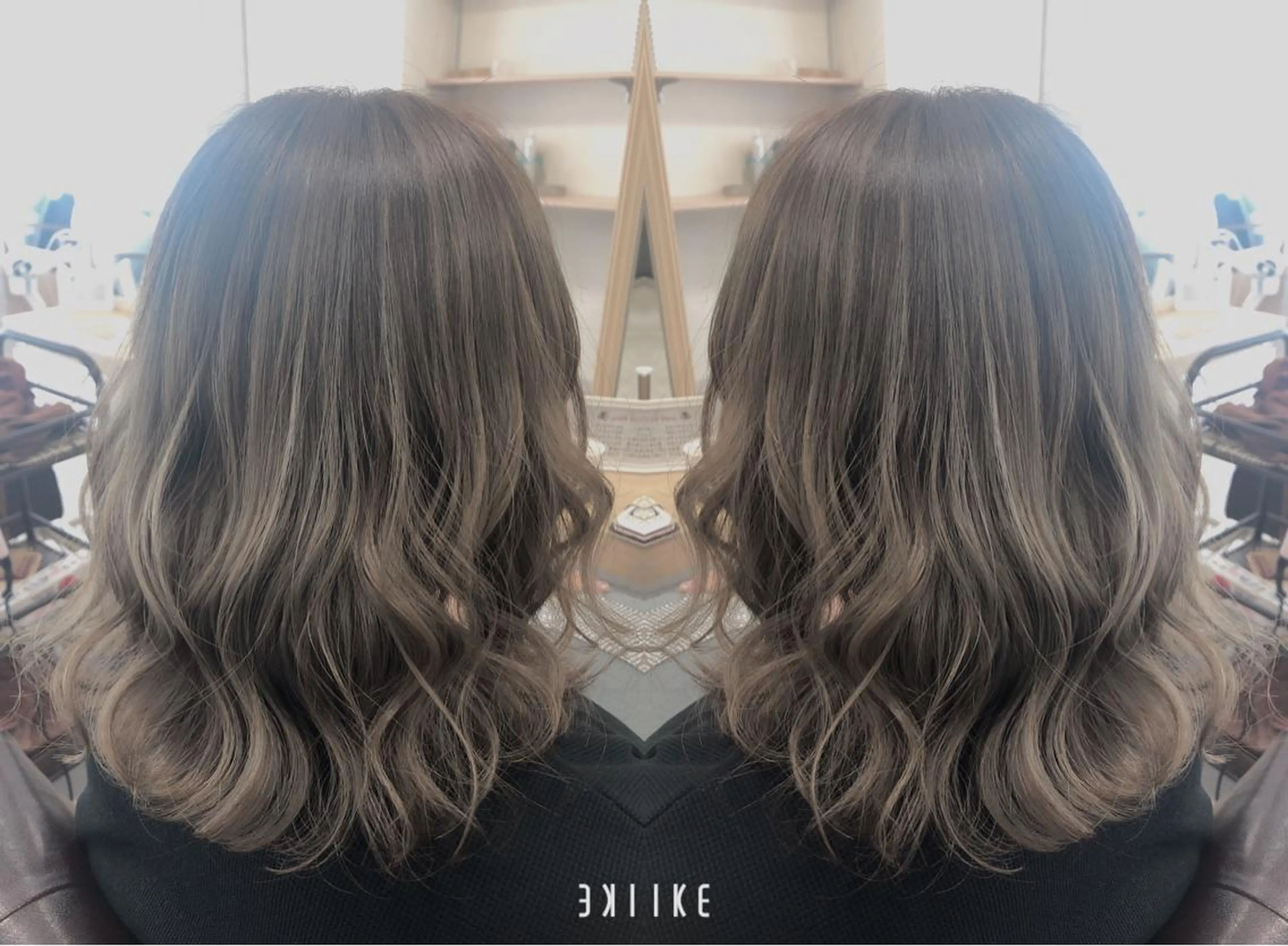 ミディアム カット ヘアカラー エイミーフセ所属・【eimee】 店長✂️TAKUMAのヘアスタイル