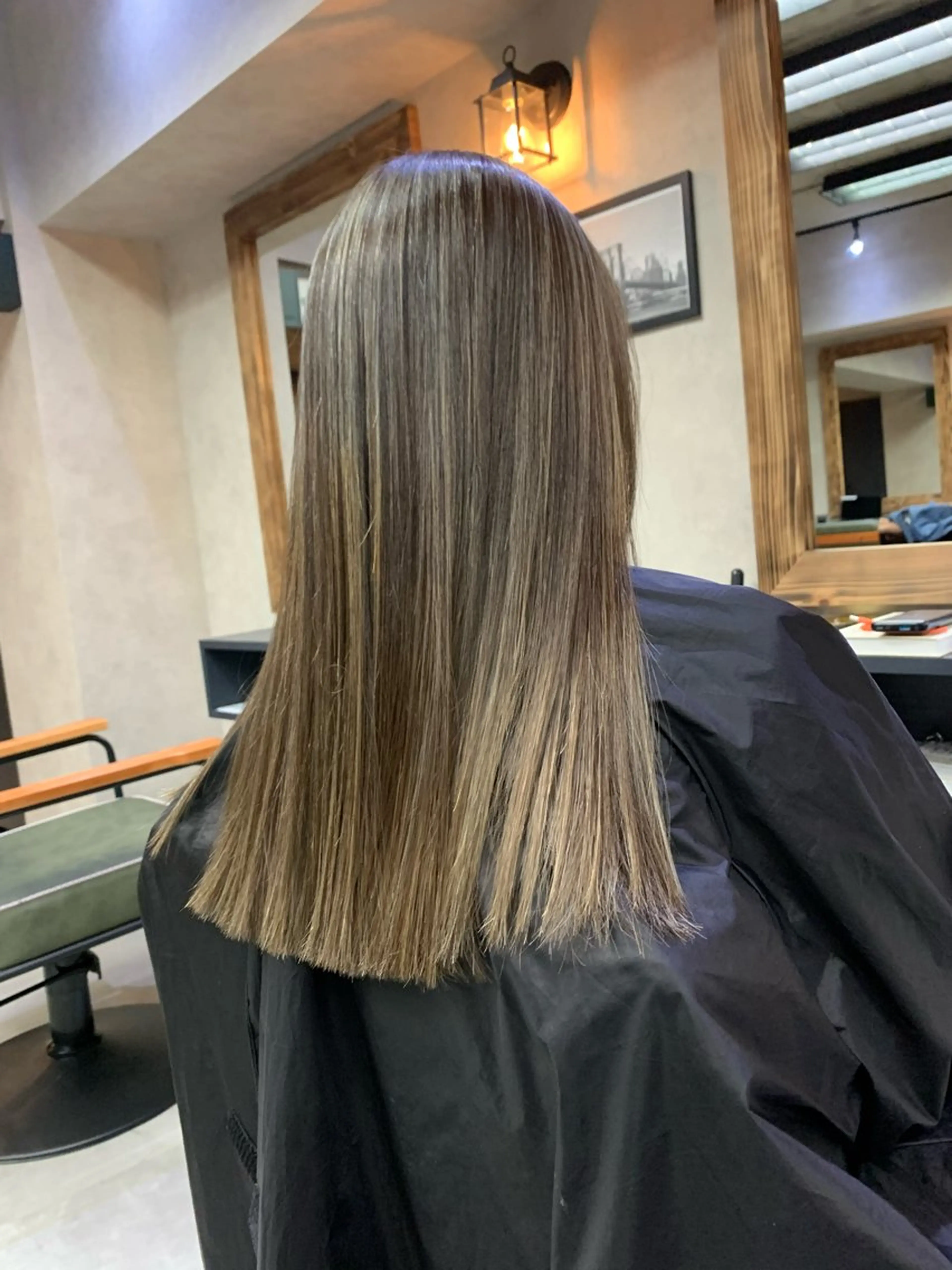 ロング カラー ヘアアレンジ バレイヤージュ グラデーションカラー ハイライトカラー ハイライト レイヤーカット カット ヘアカラー トリートメント グランルッソ所属・✨岡山バレイヤージュ ハイライト✨のヘアスタイル