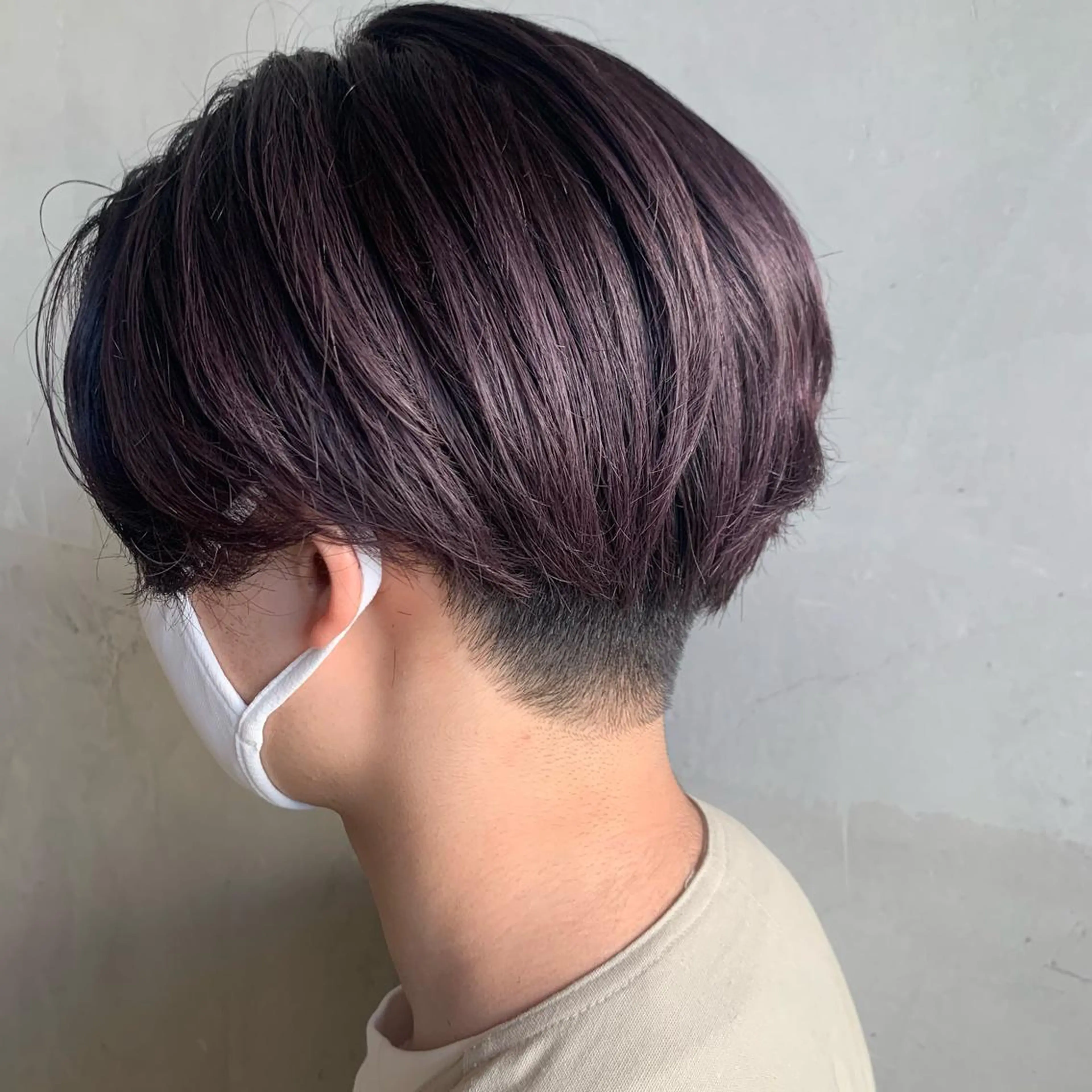 ショート カラー メンズ カット ウスイ ハルカのヘアスタイル