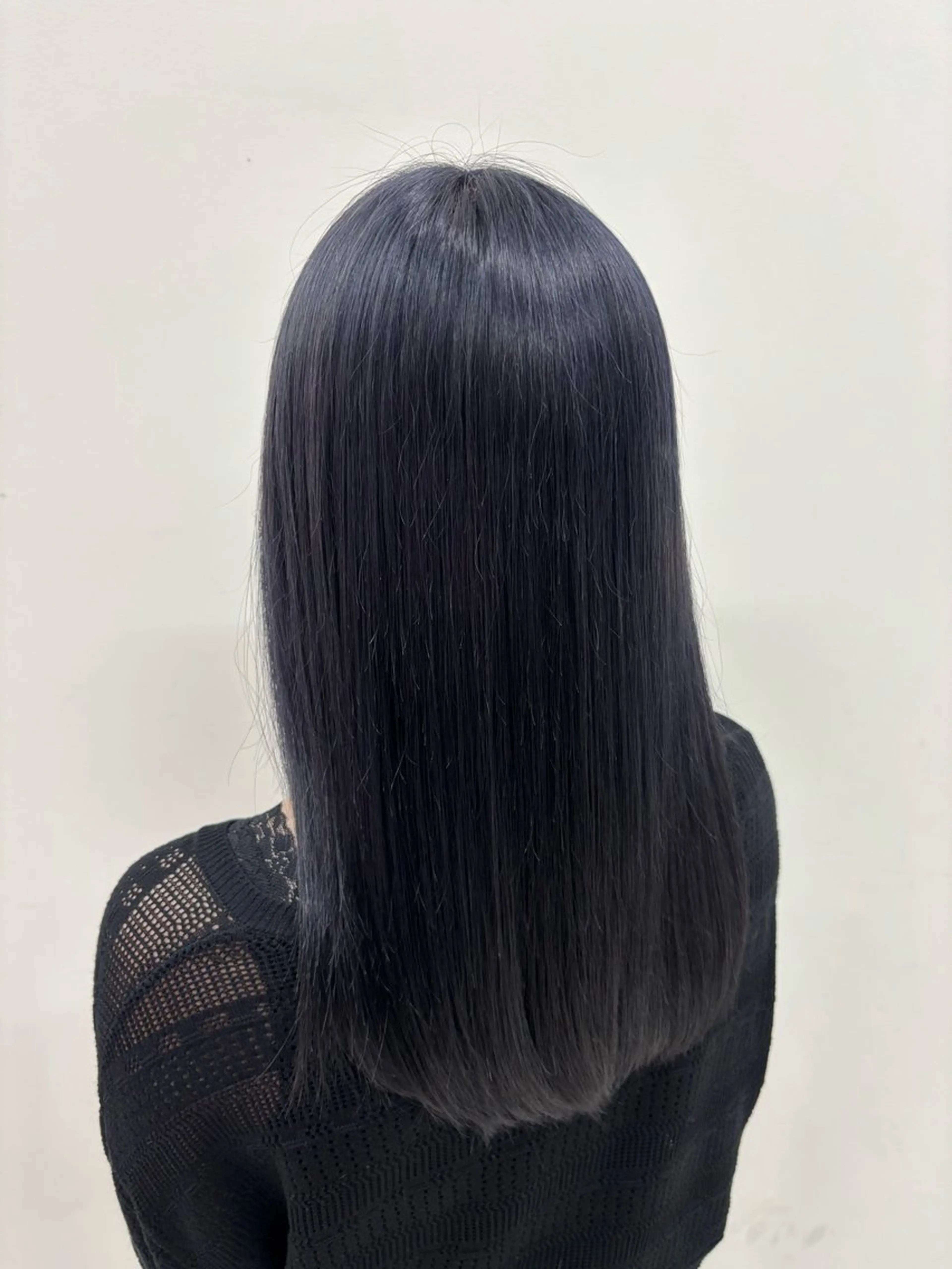 ロング カラー ネイビーカラー ロング 田中 魁人のヘアスタイル