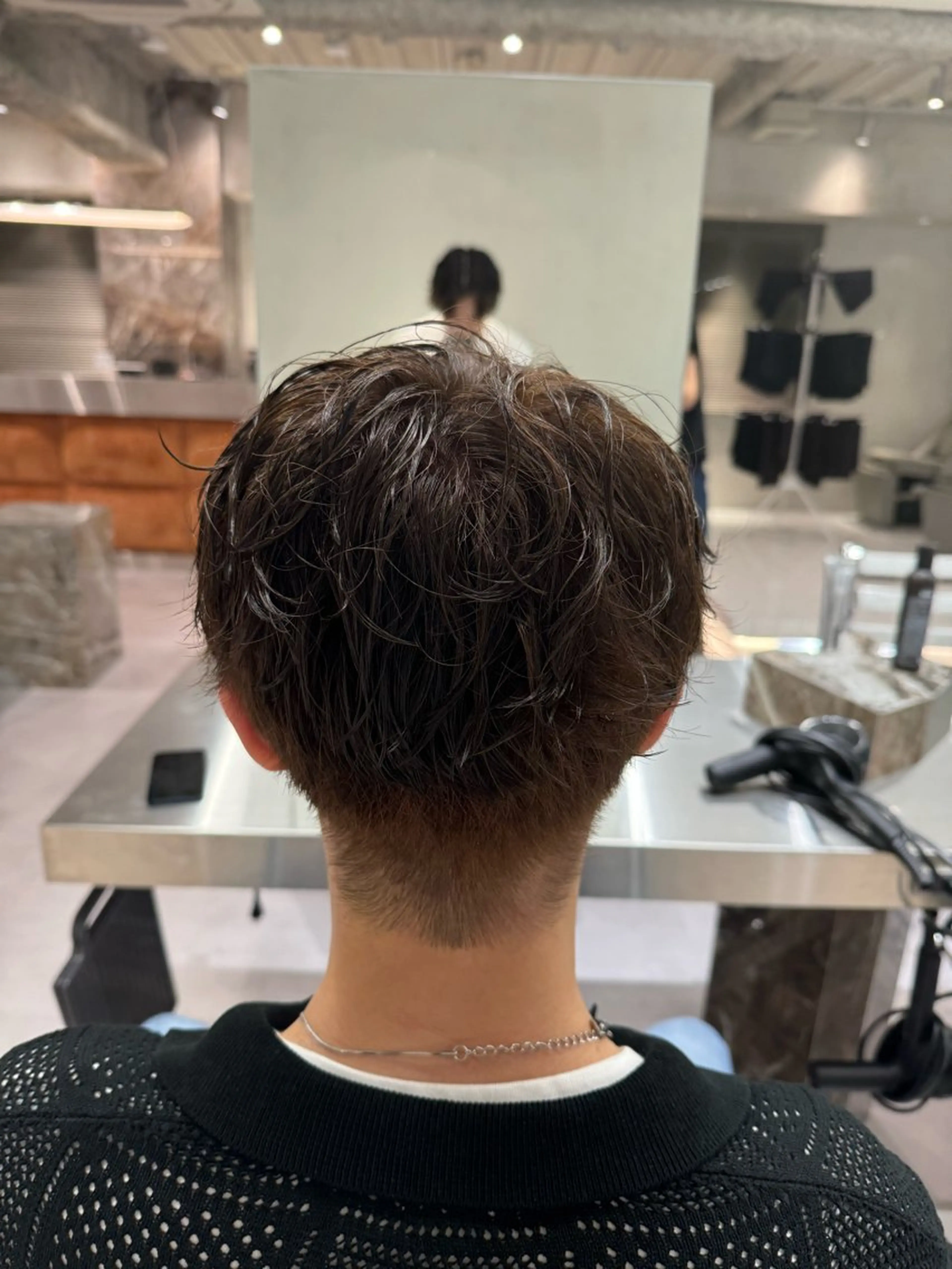 カラー パーマ メンズ ブラウンカラー ダークブラウン ブリーチ/パーマ特化 片平和寿のヘアスタイル
