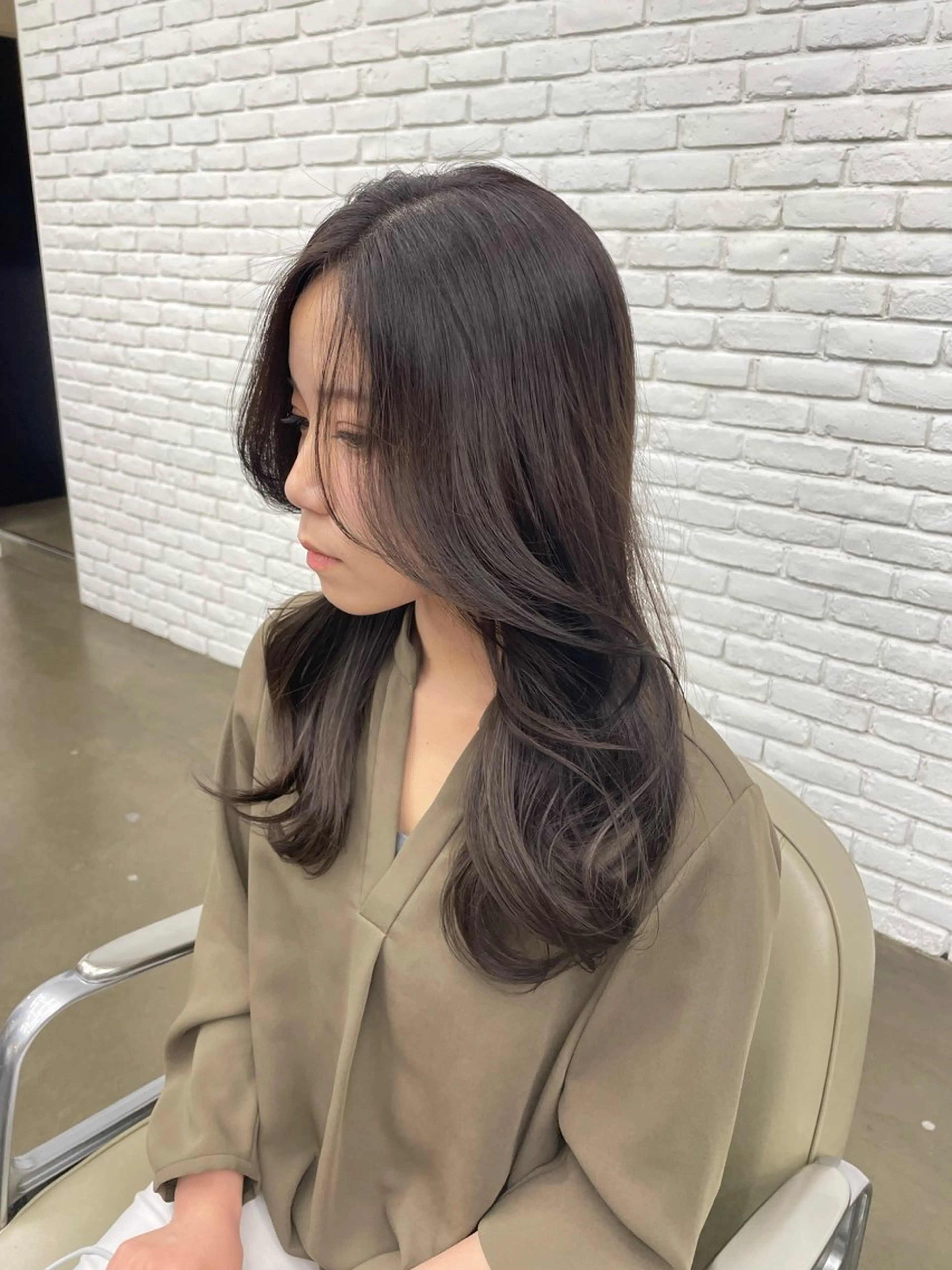 ロング カット ヘアカラー トリートメント ヘアセット 🍑まき/カット /髪質改善カラー🍑のヘアスタイル
