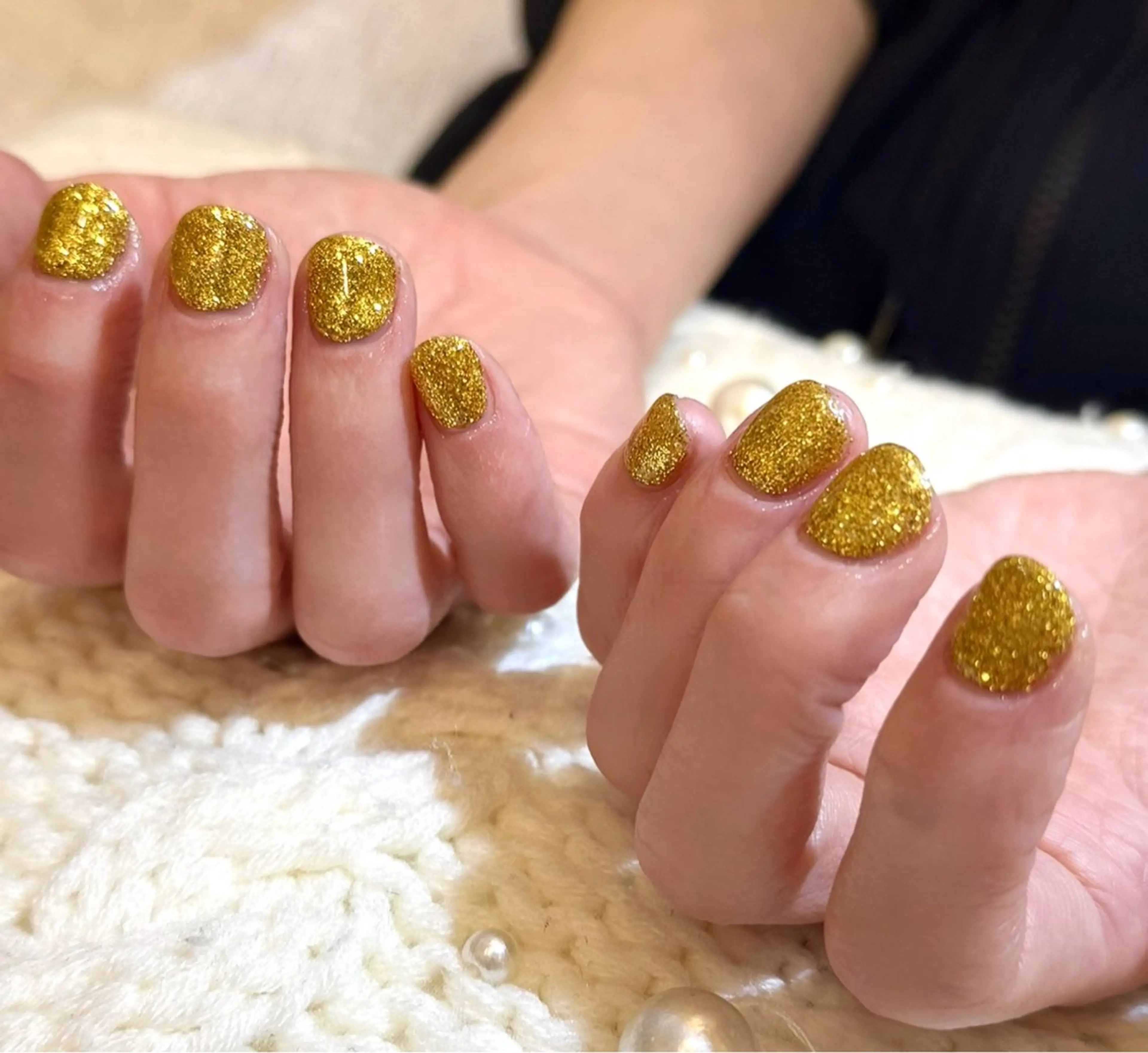 メンズ ネイル ゴールド ラメ(グリッター) メンズネイル マイムネイル所属・MIMnail Jr ネイリストのネイルデザイン