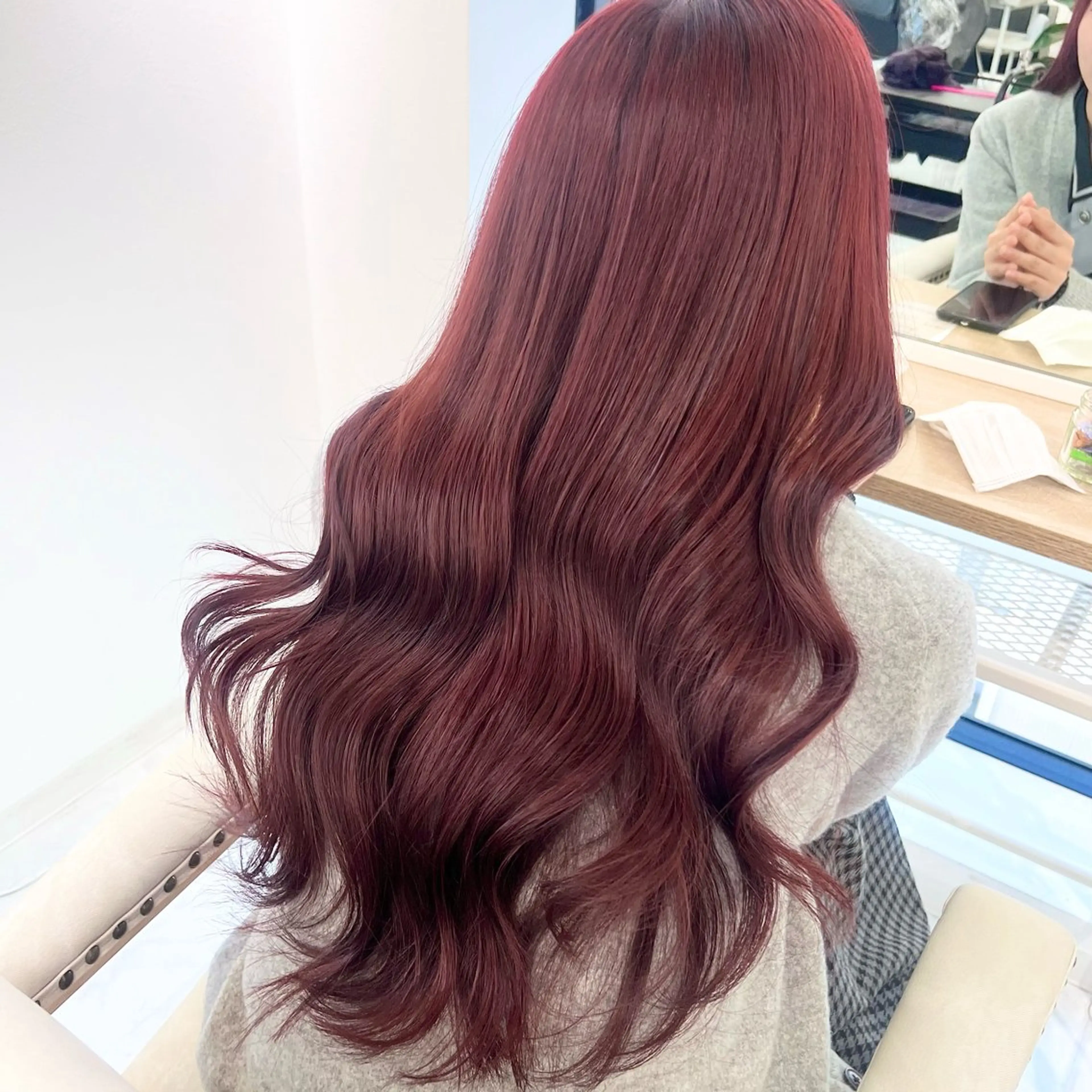ロング カラー ヘアアレンジ 🎀韓国ヘア🎀 𝐬𝐚𝐫𝐚🎀のヘアスタイル