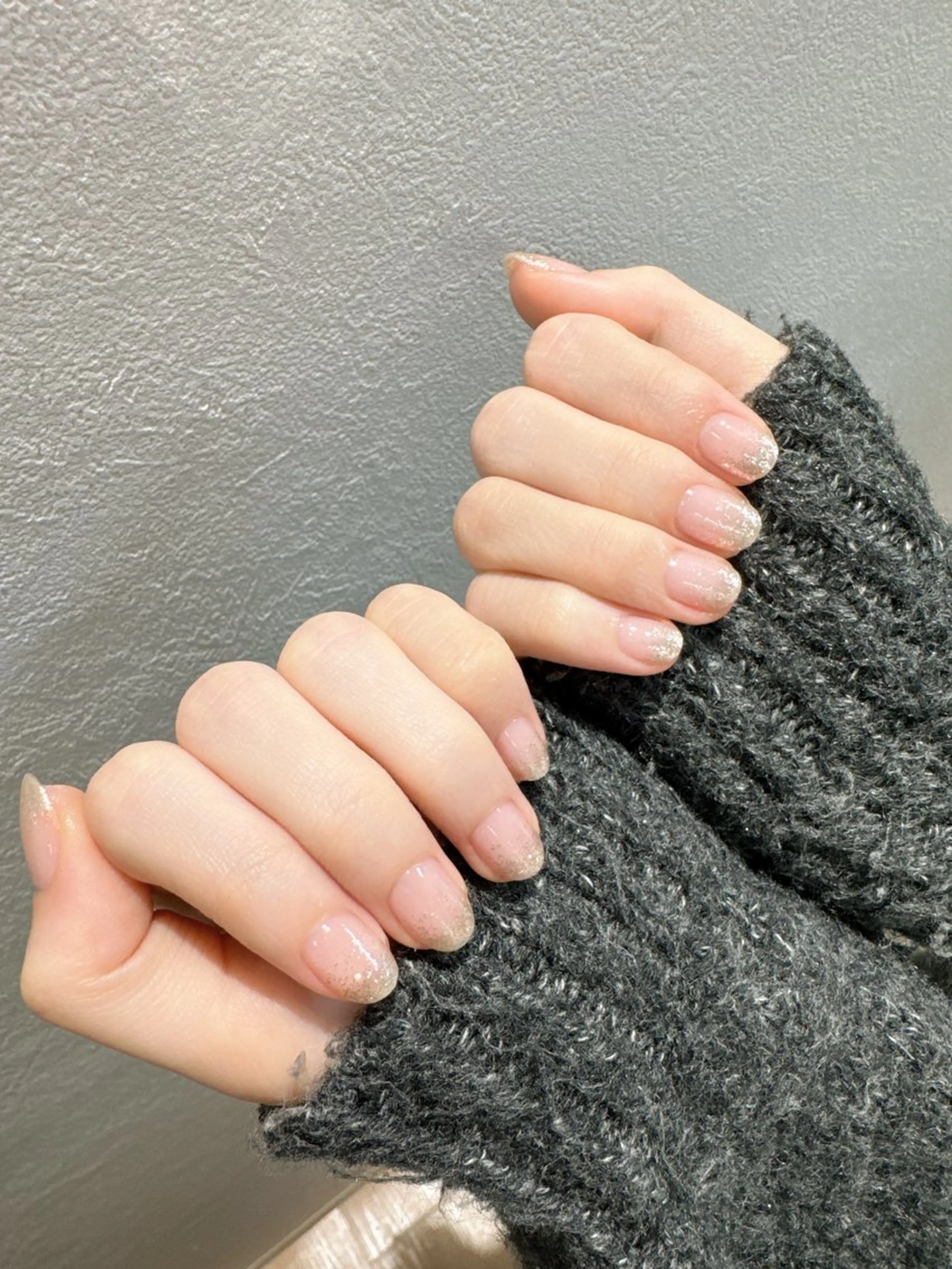 当日限定ラメググラデーション【オフ無料】🌛🧡練習モデル募集の写真