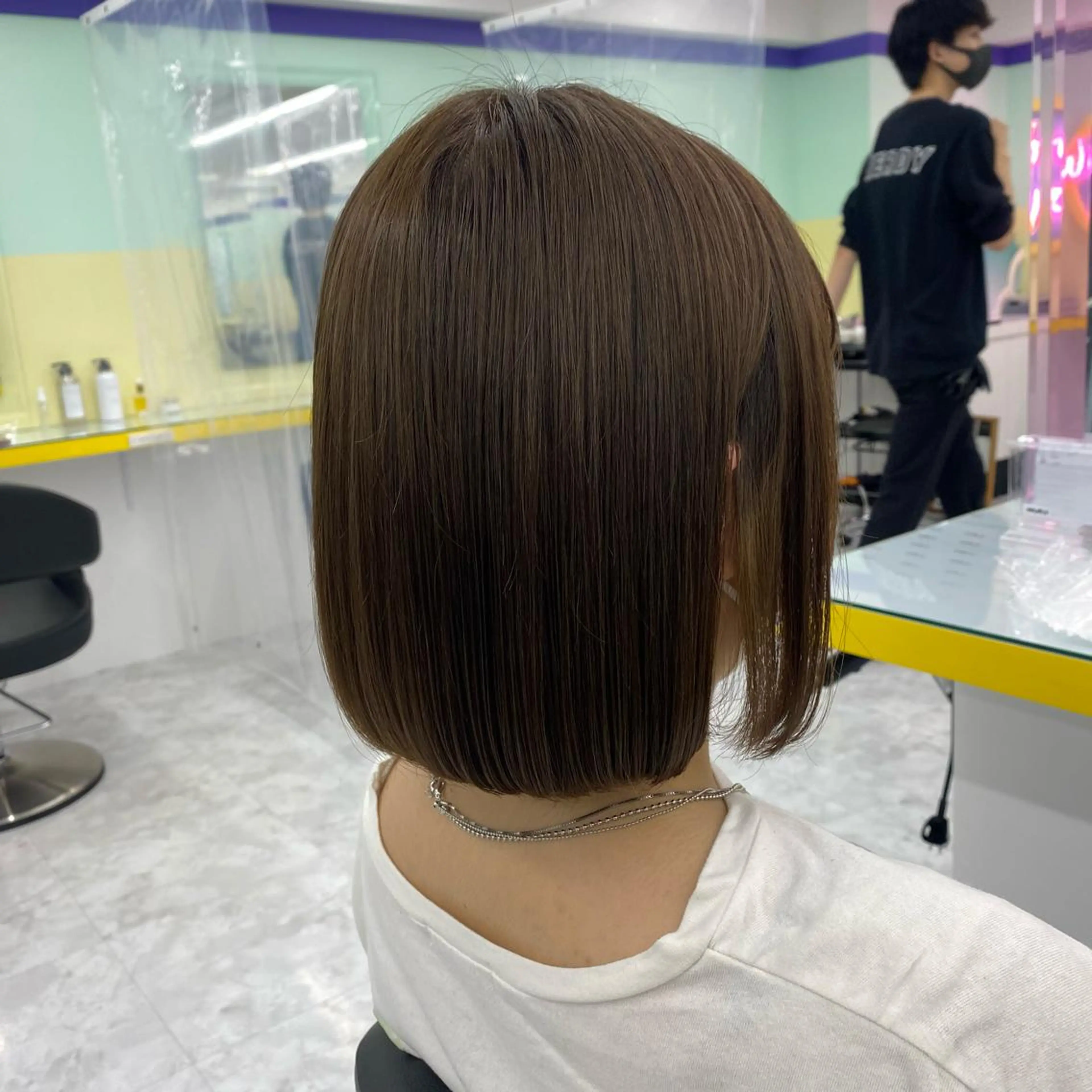 セミロング カラー ヘアアレンジ ヘアカラー トリートメント GOTODAY shair salon 横浜mare店所属・透明感抜群カラー mai🍑♡のヘアスタイル