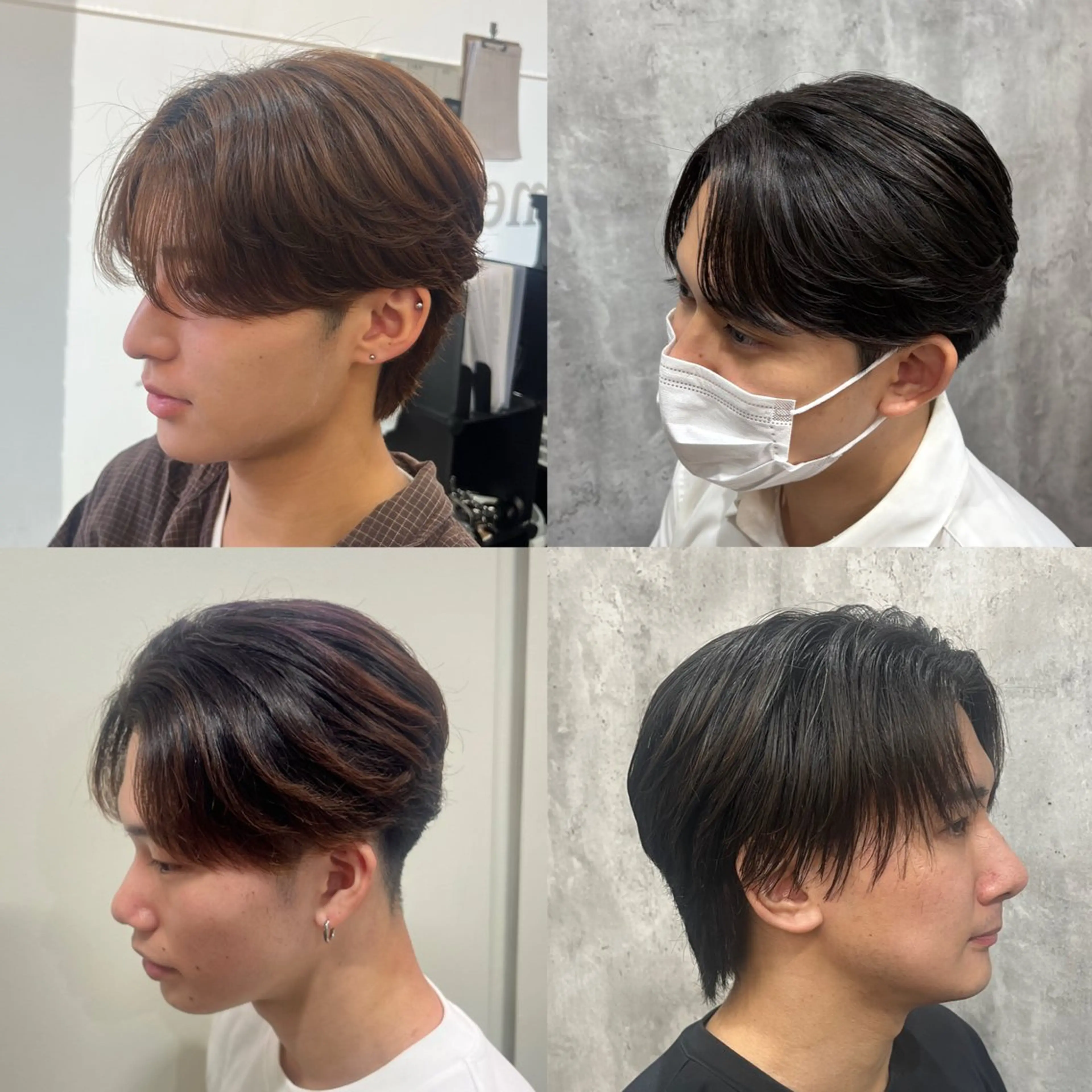 ショート パーマ メンズ 縮毛矯正 カット 縮毛矯正 韓国風メンズ/毛流れ ヘアなら須田龍世のヘアスタイル