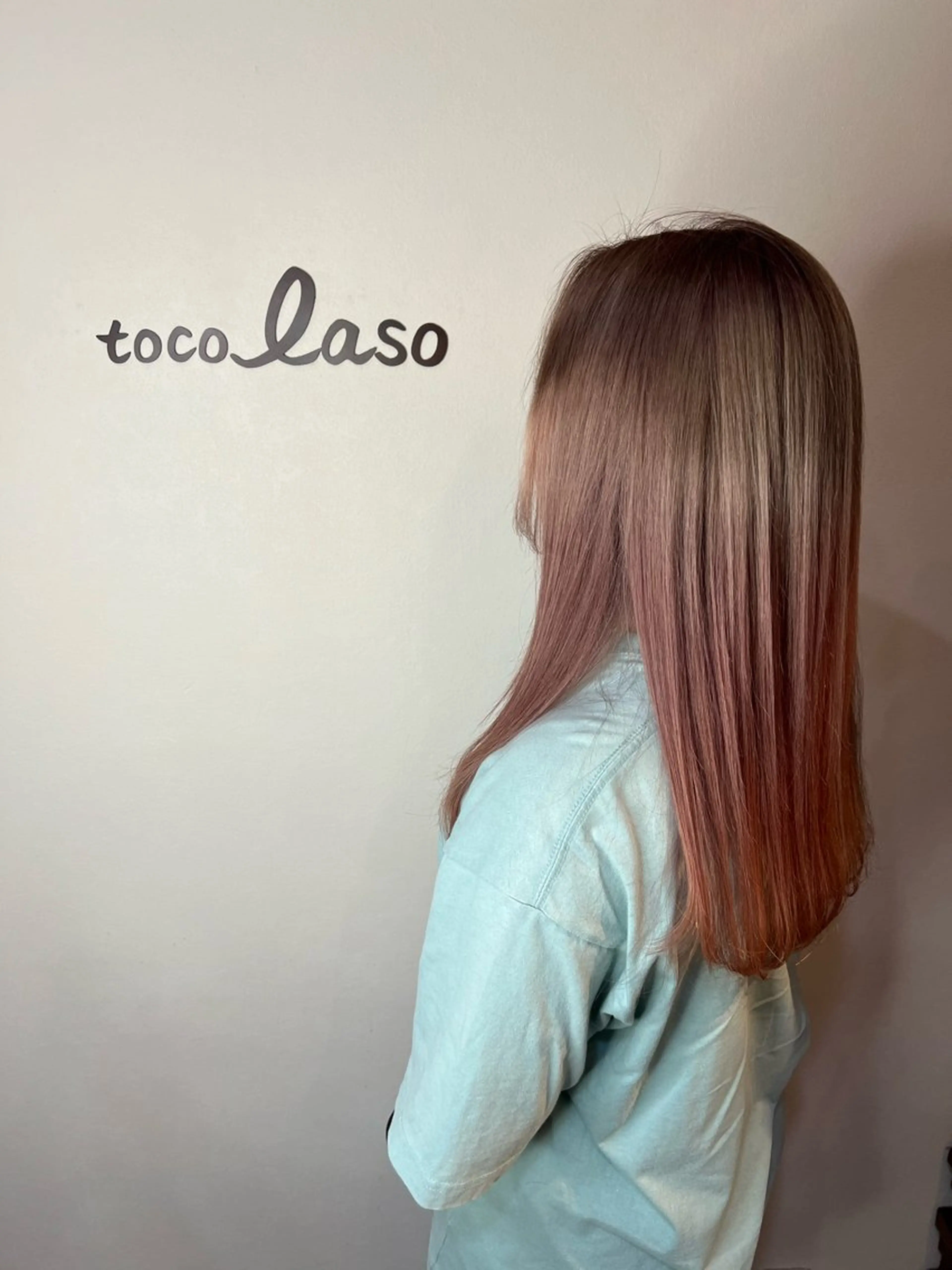 カラー ベージュカラー ピンクカラー ピンクベージュ Tocolaso柏店所属・いさく ひでみつのヘアスタイル