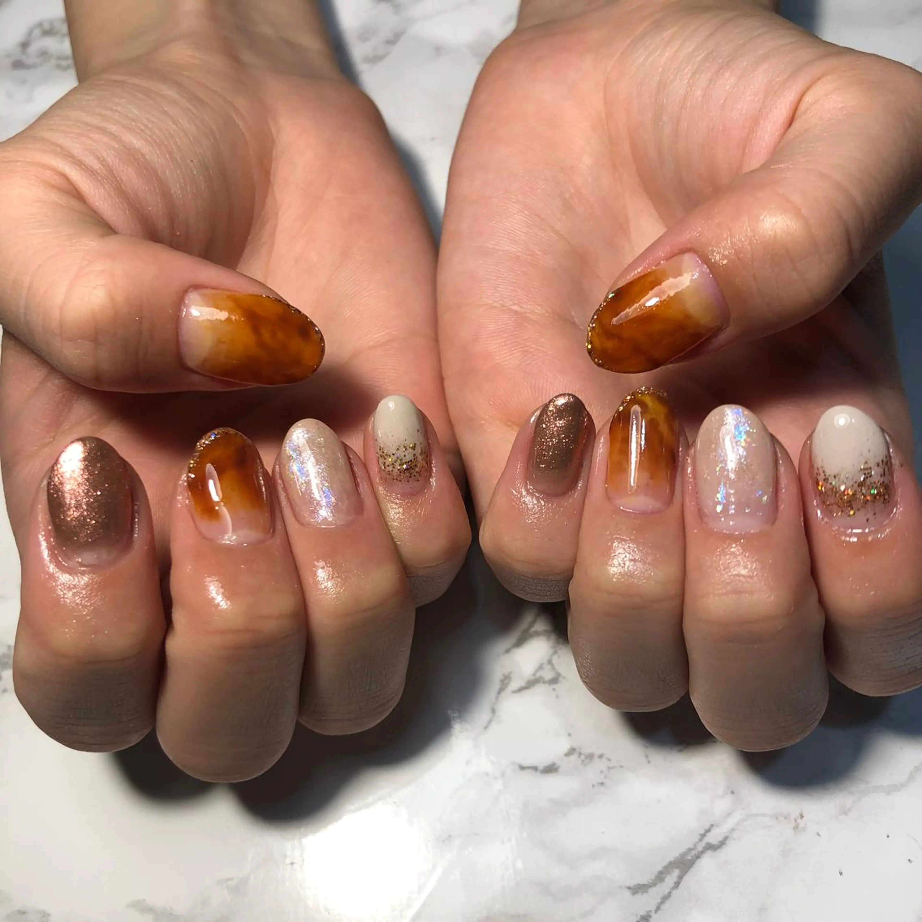 ネイル グラデーション ピンク ハンドネイル Nail salon Museのネイルデザイン