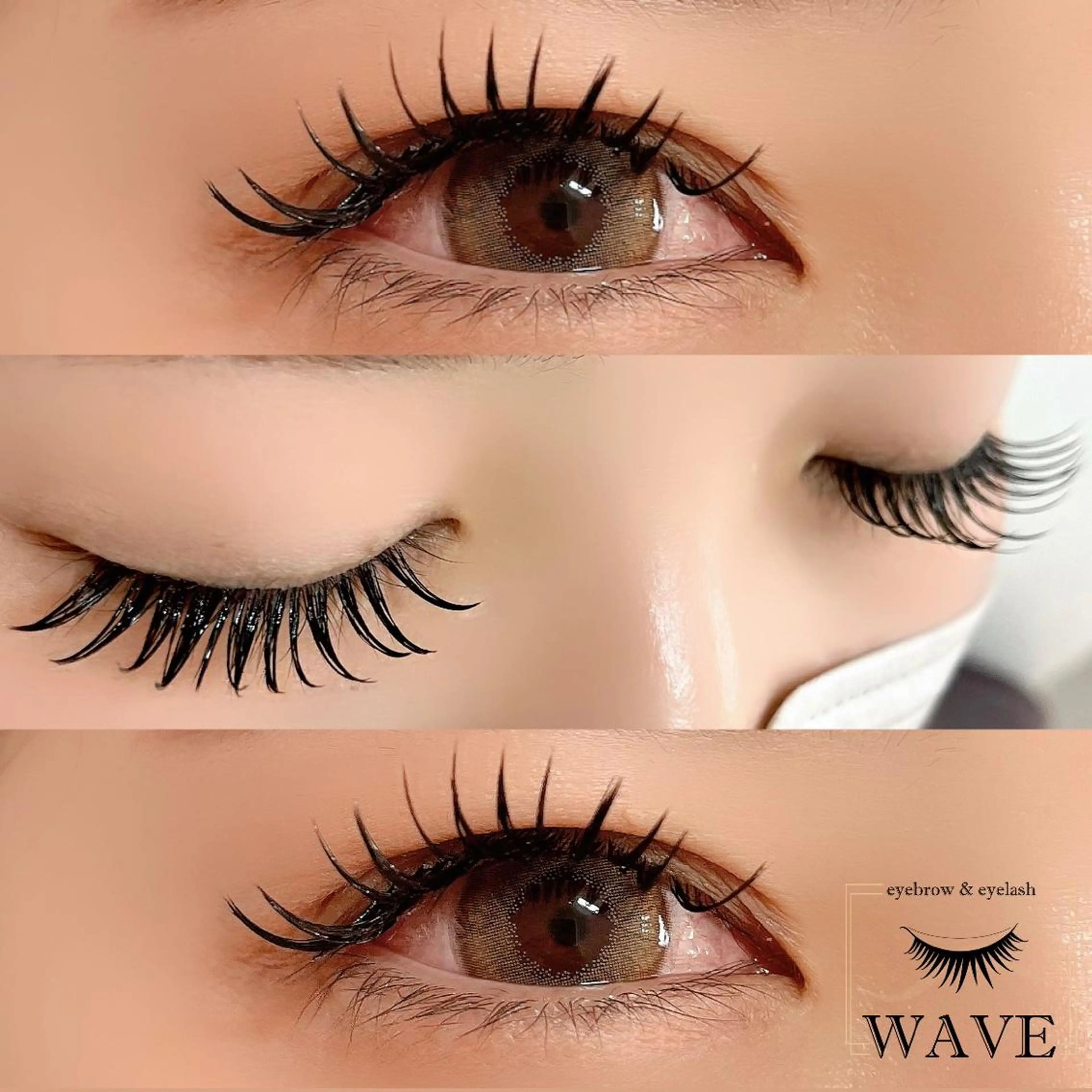 マツエク・マツパ 付け放題 束感まつ毛 Cカール 韓国風マツエク マツエク eyebrow & eyelash WAVE所属・brow&lash WAVEのマツエク・マツパデザイン