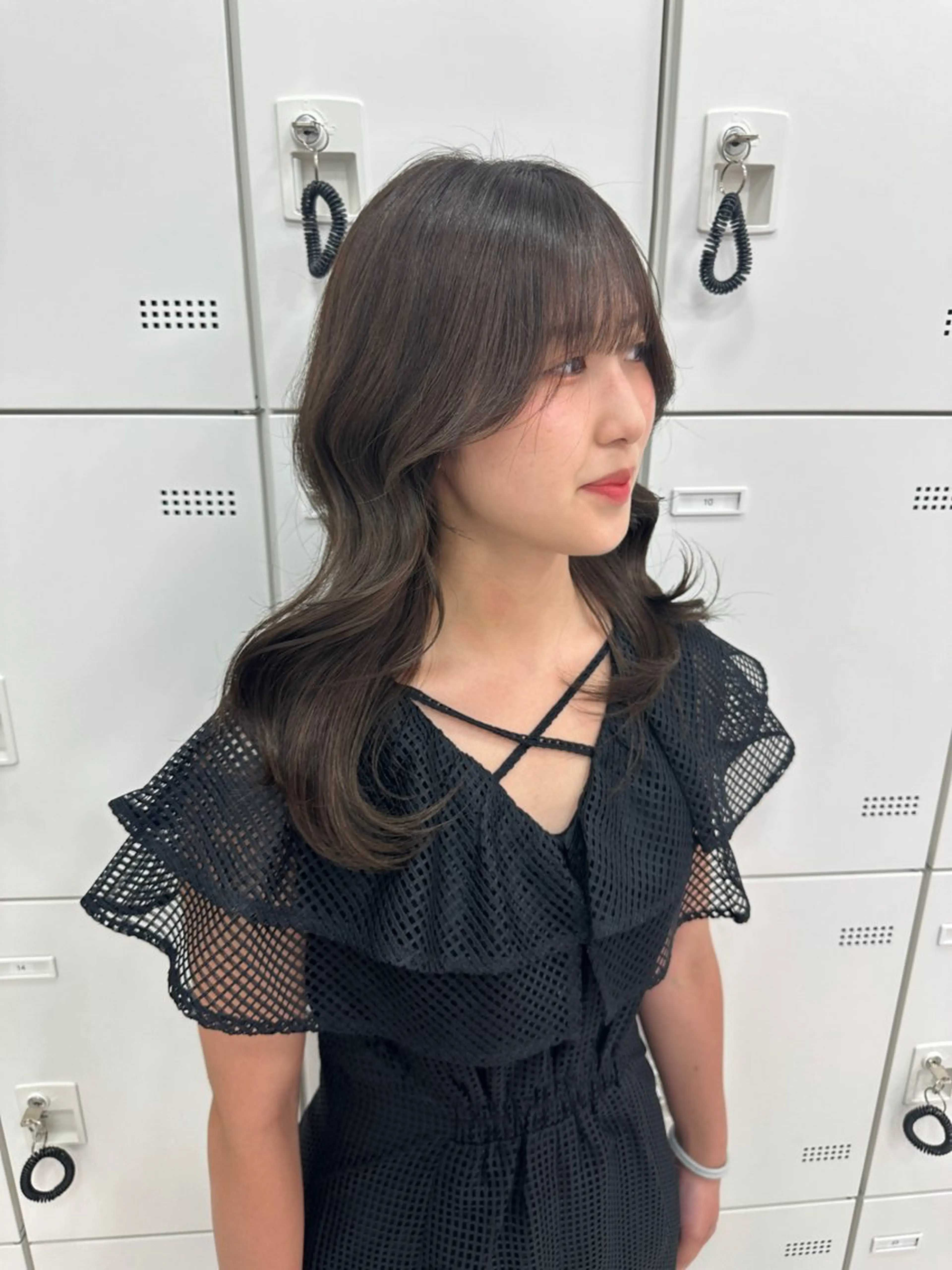 ロング カラー パーマ ヘアアレンジ メンズ キッズ ♥️韓国ヘア レイヤー♥️ゆりのヘアスタイル