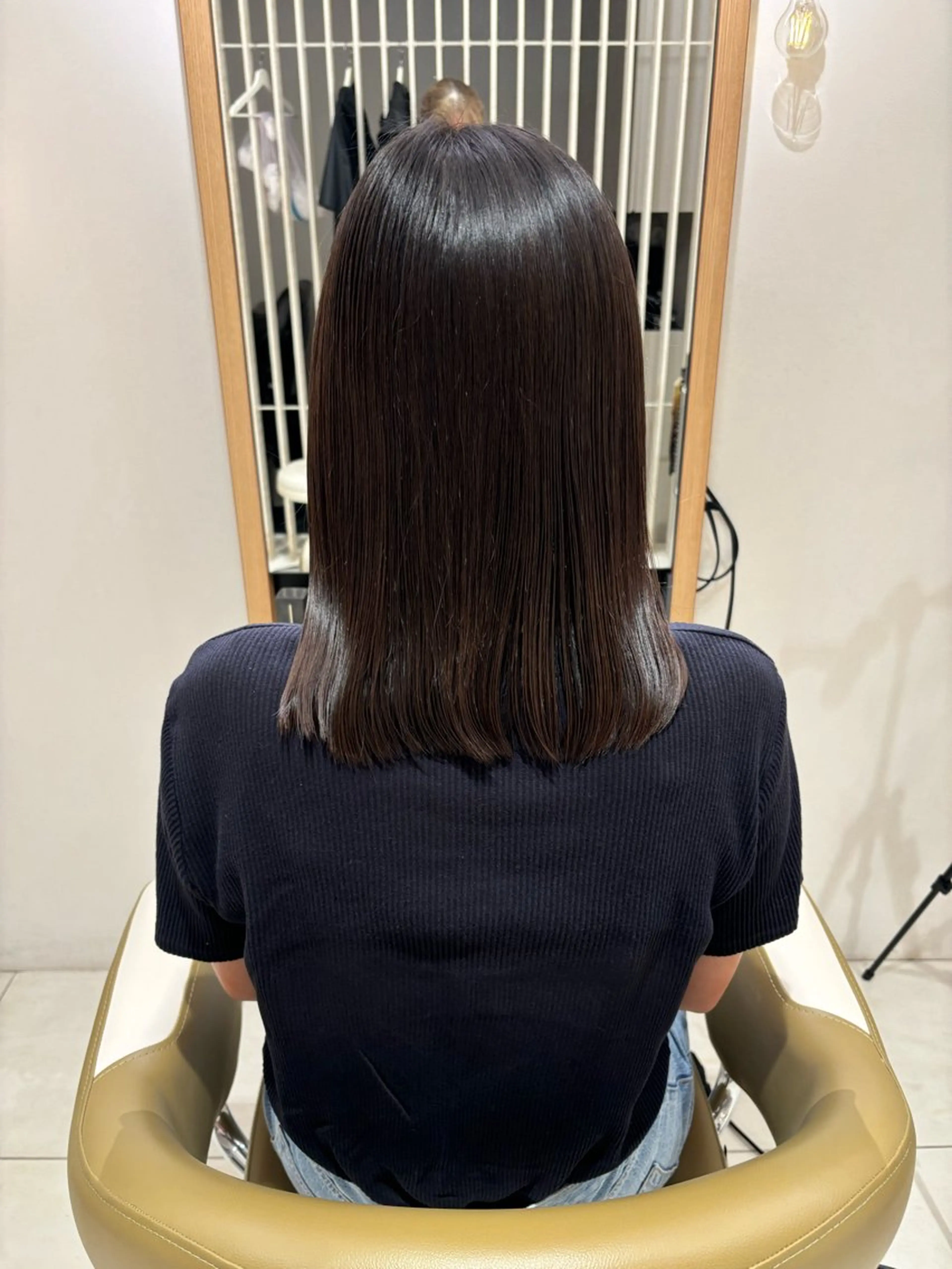 ミディアム 艶髪🫧‪🎀 岡由紀乃のヘアスタイル