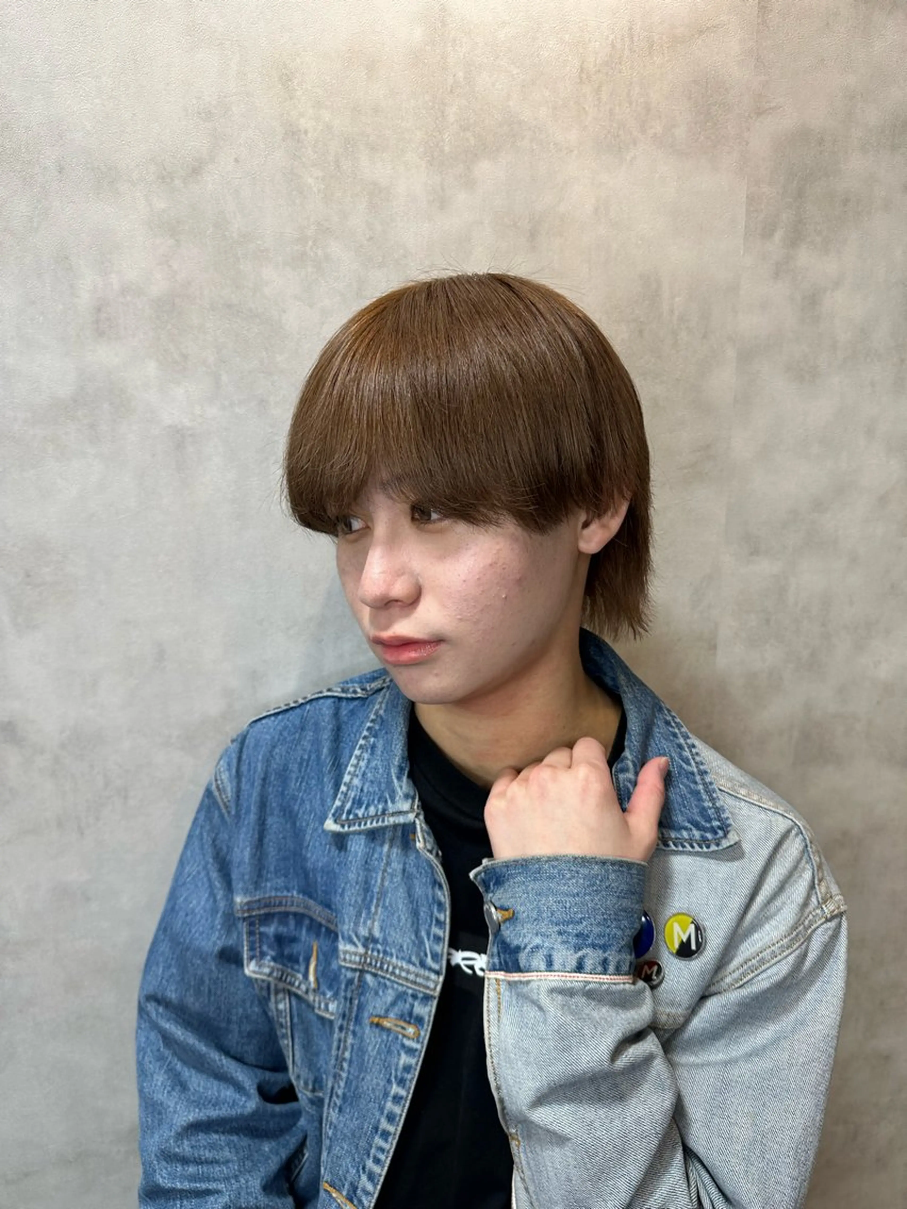 カラー メンズ ベージュカラー ミルクティーベージュ カット ヘアカラー 札幌メンズ指名No. 1光👑👑のヘアスタイル
